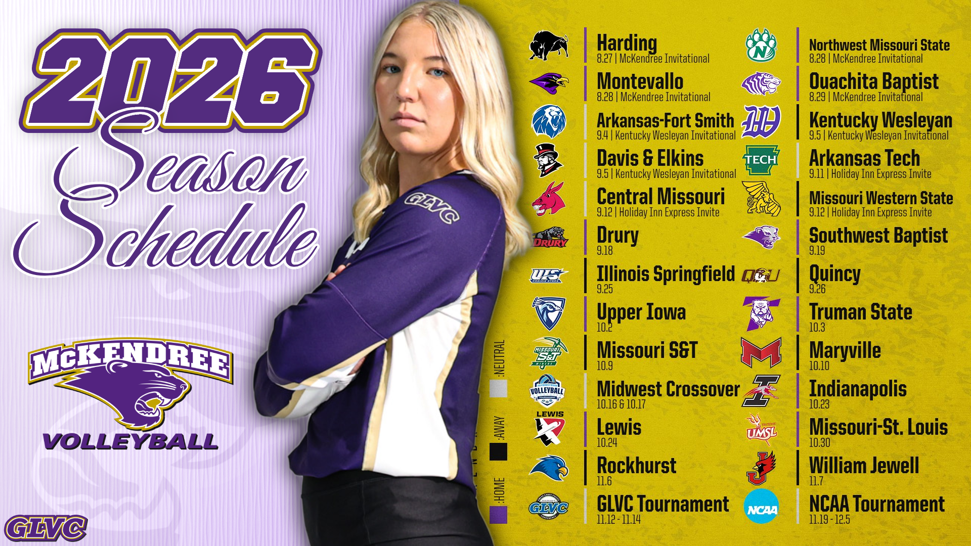 WVB Schedule (2026)