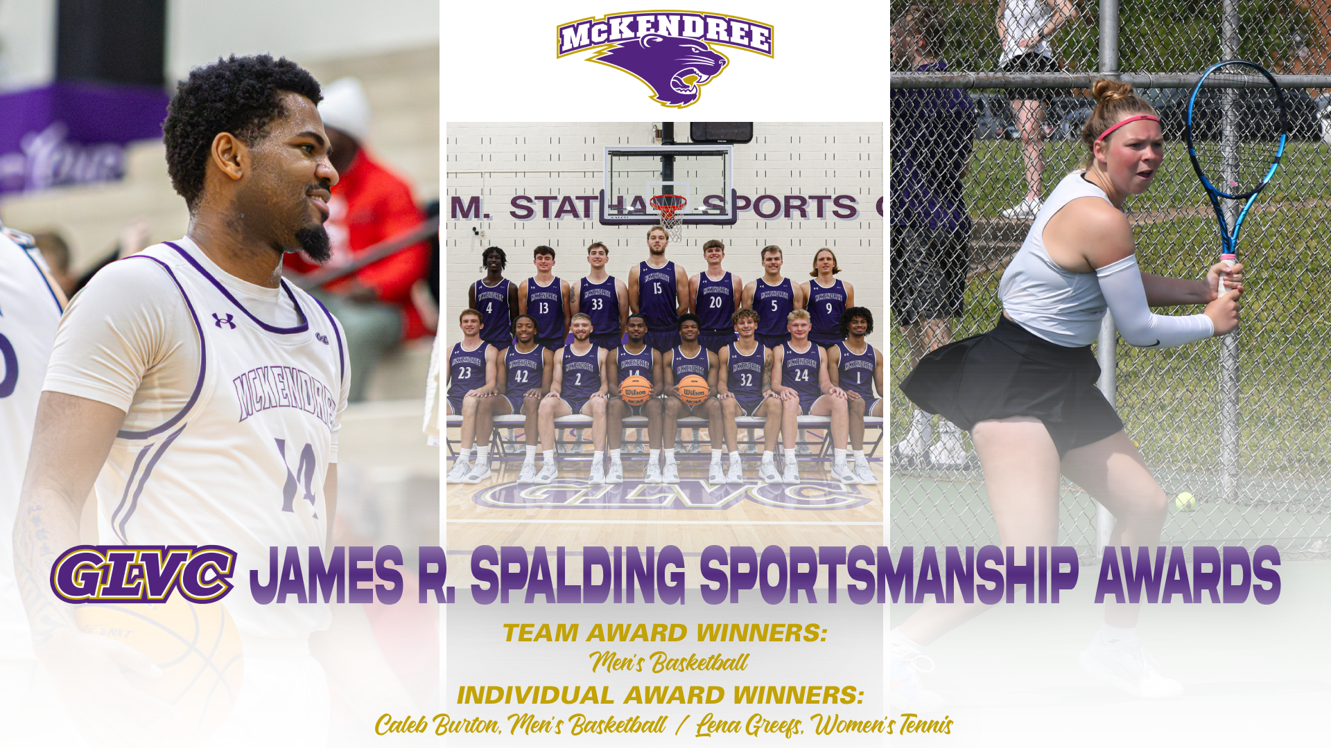 GLVC James R. Spalding Sportsmanship Awards (2025-26)