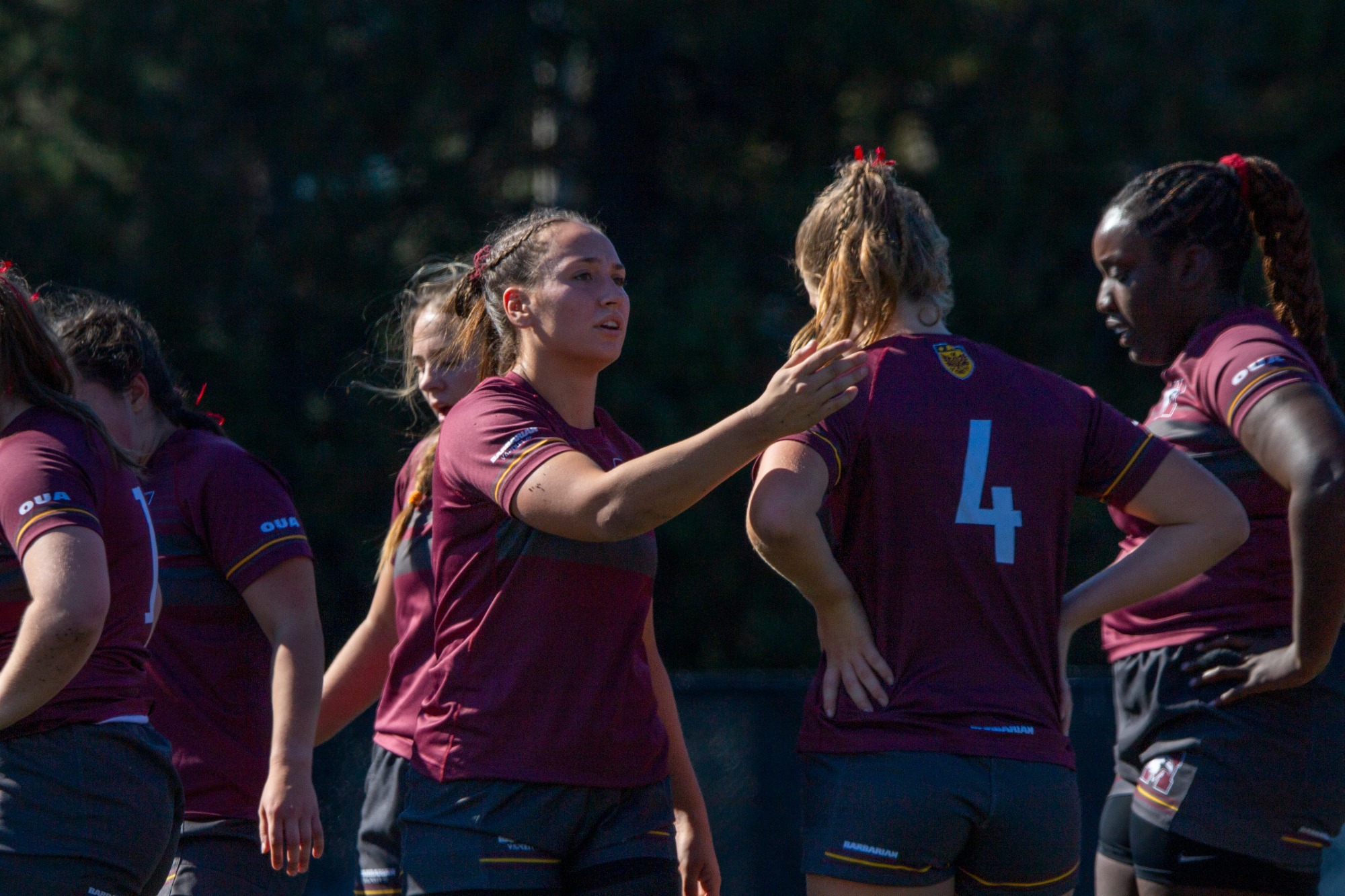 Women's Rugby Action Photo