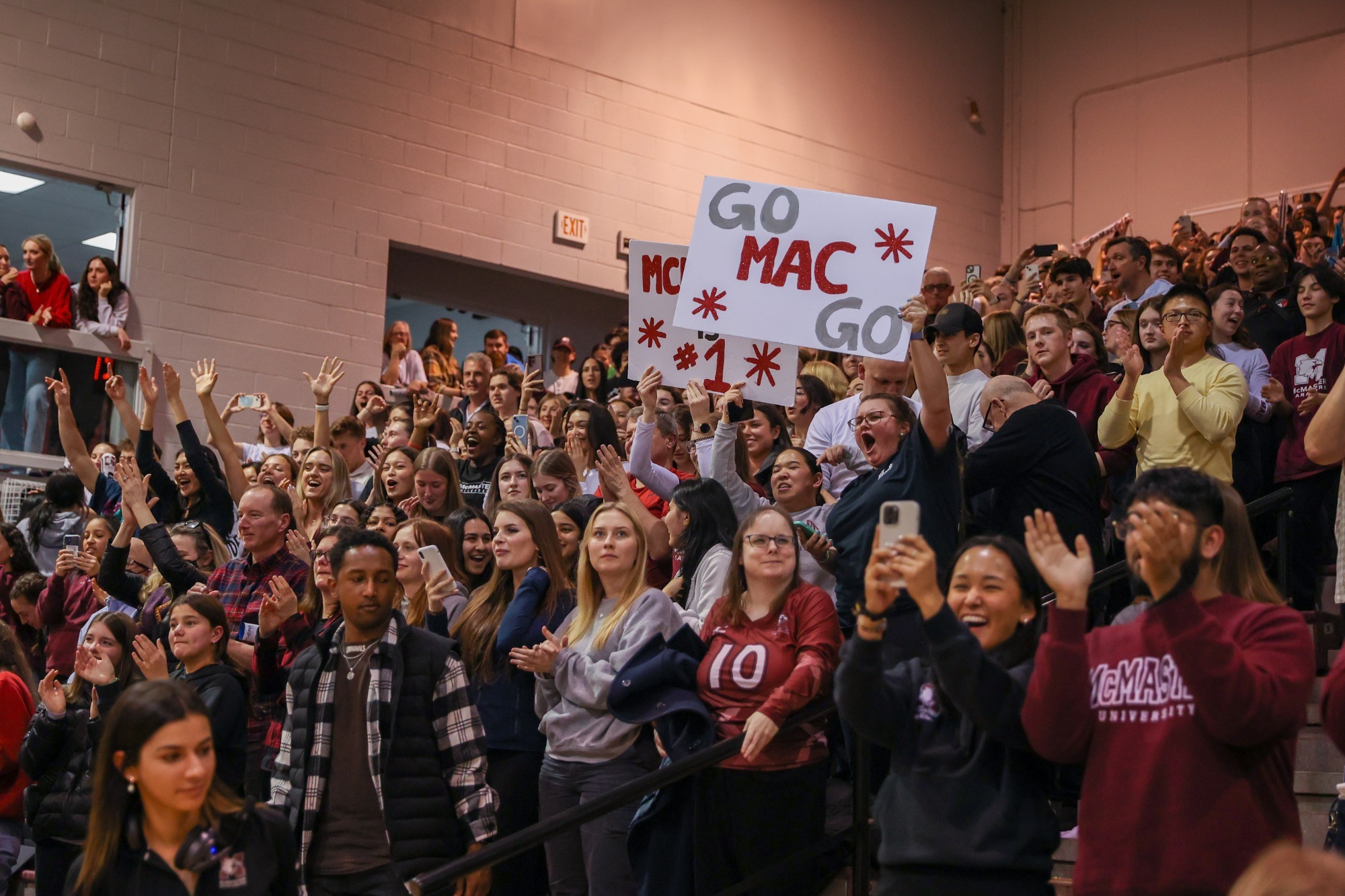 Crowd at a McMaster game