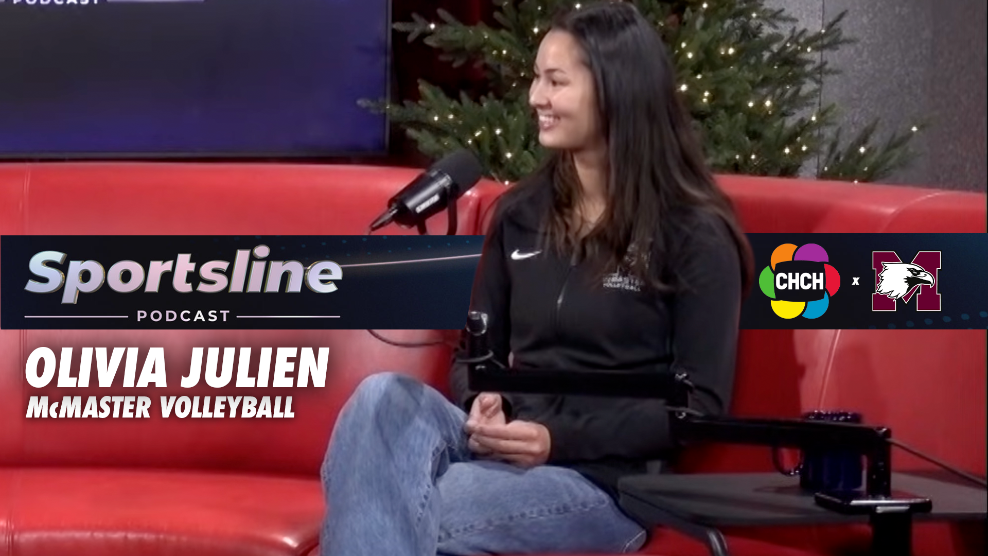 Olivia Julien CHCH Sportsline Podcast McMaster Marauders Volleyball