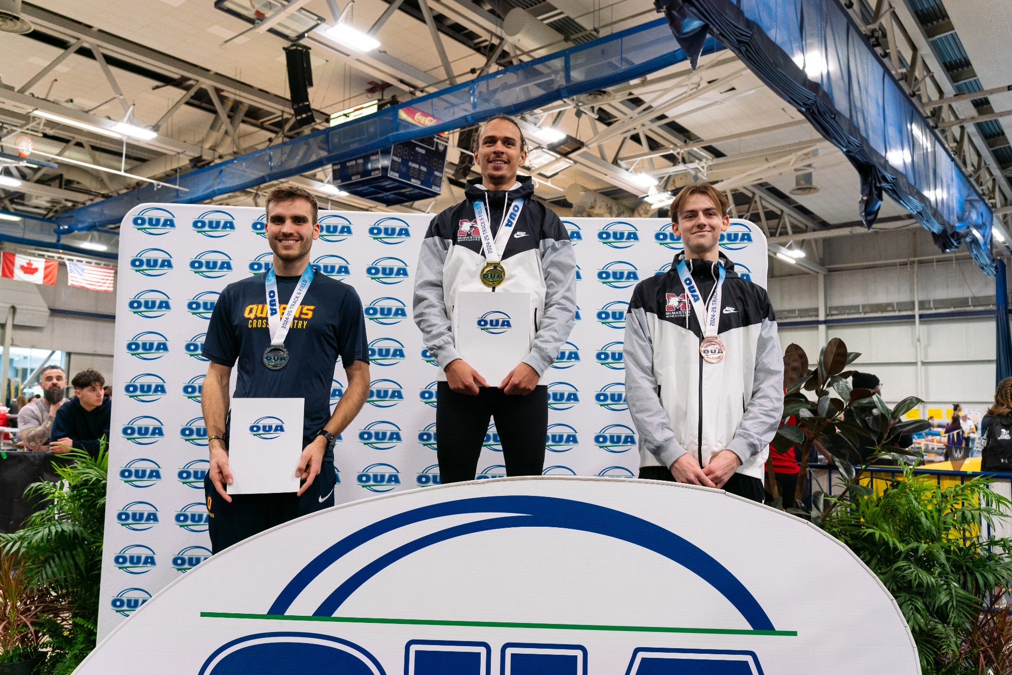 McMaster Men's 3000m podium 