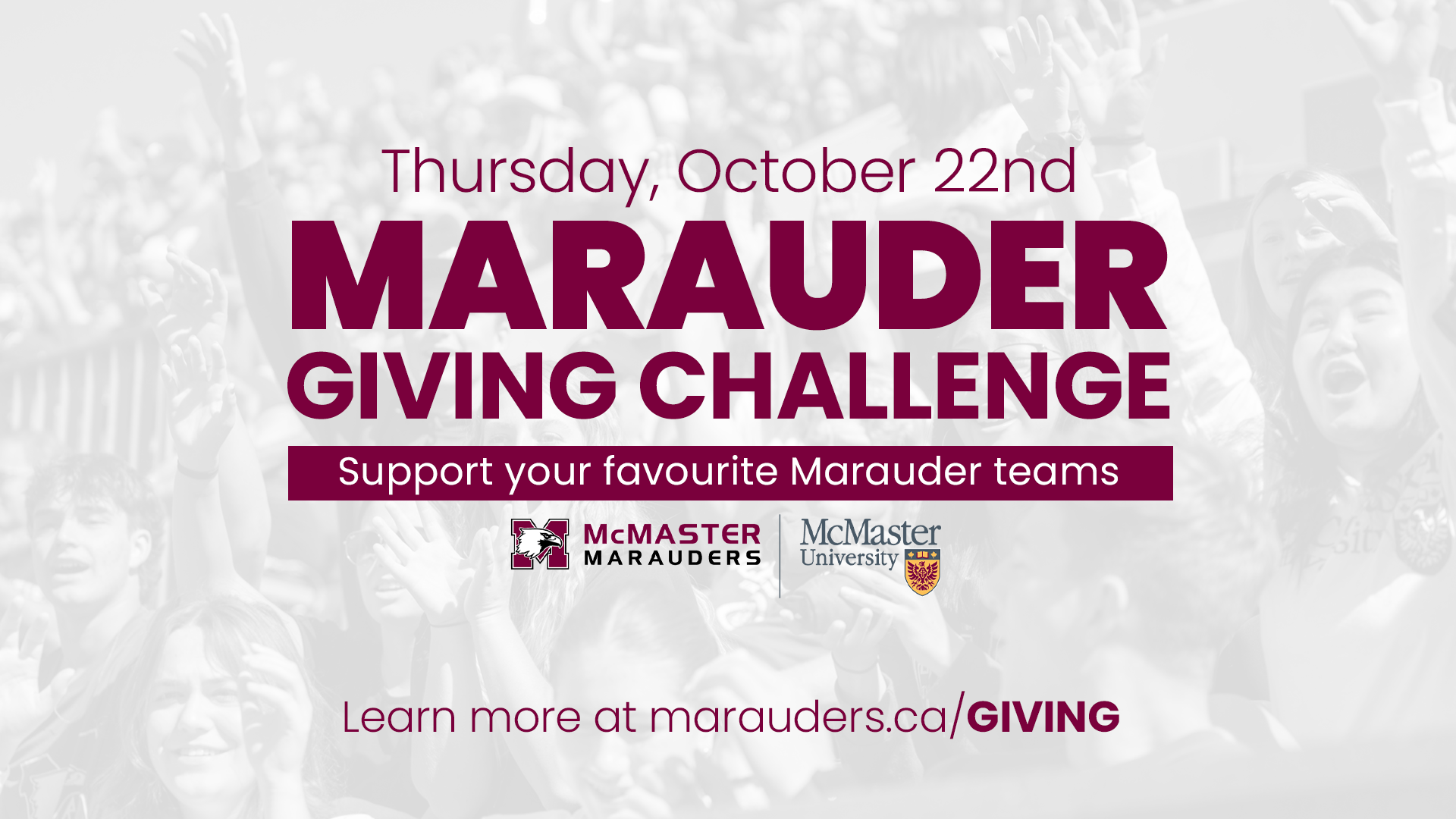 2026 Marauder Giving Challenge October 22nd