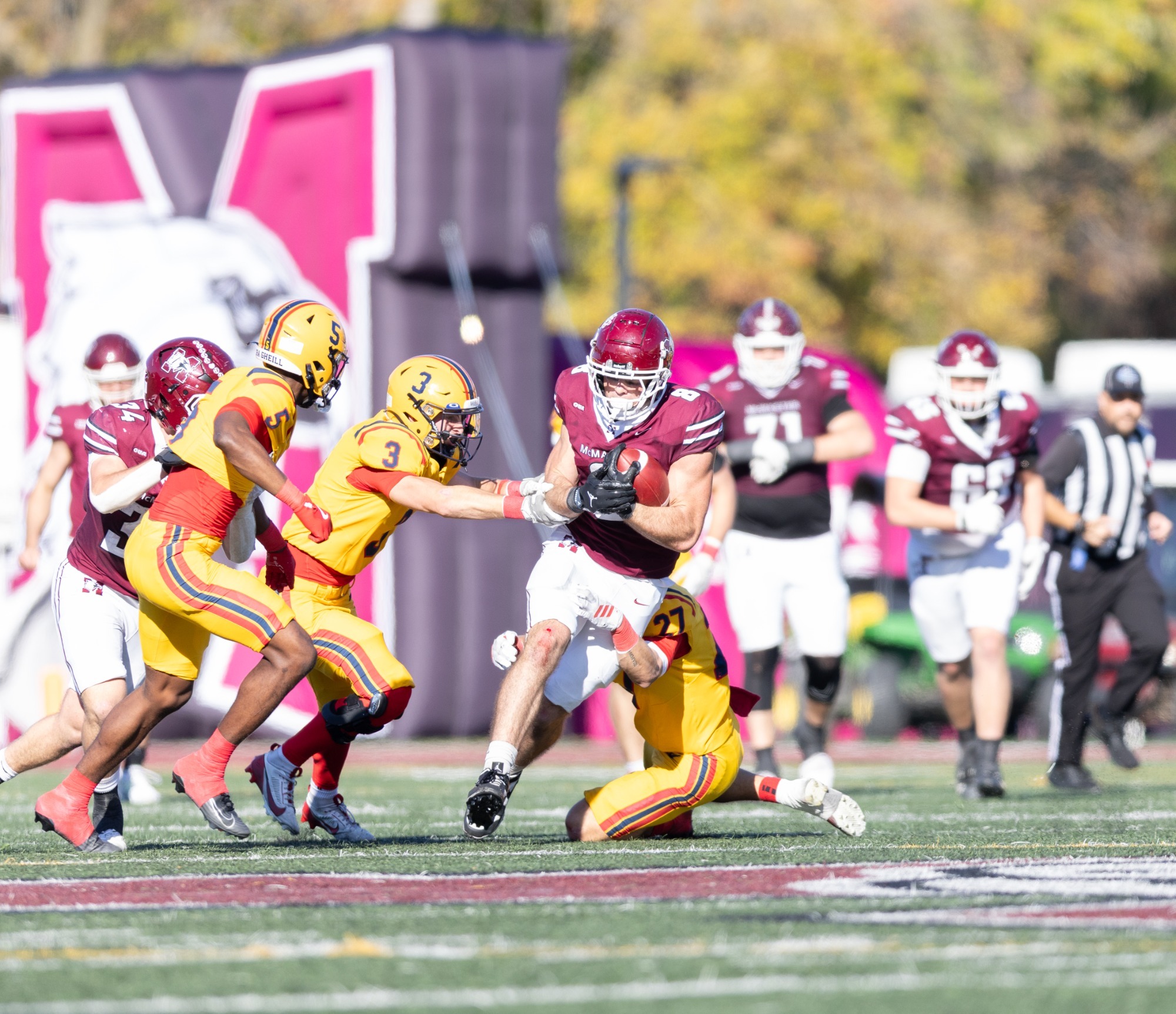 Nathan Denkers bursts downfield 