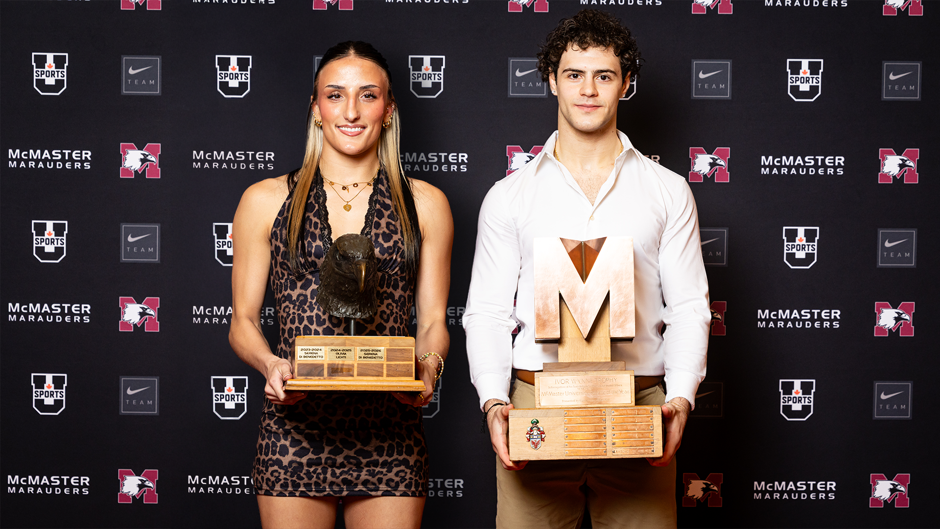 Serena Di Benedetto and Blayne Helou Marauder Athletes of the Year