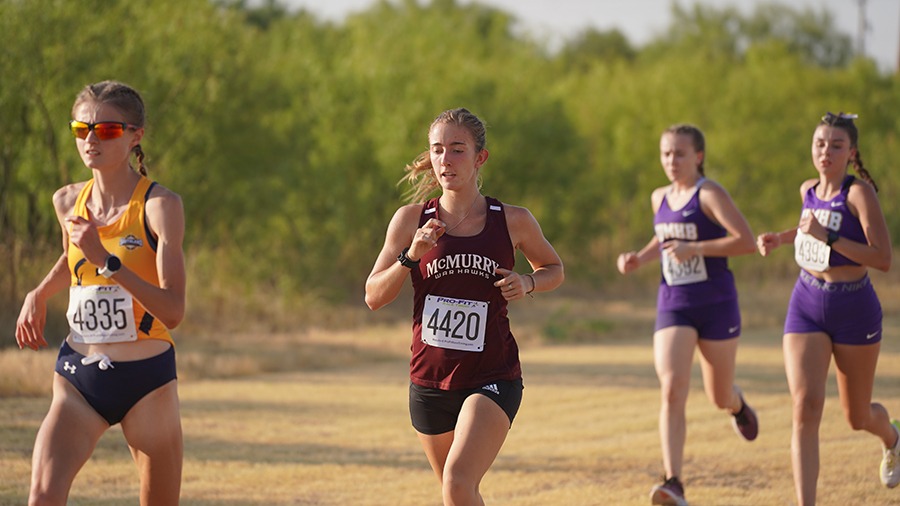 Sophomore Savanna Danner paced McMurry to a fourth-place finish at its 2023 Big Country Festival Sept. 1.