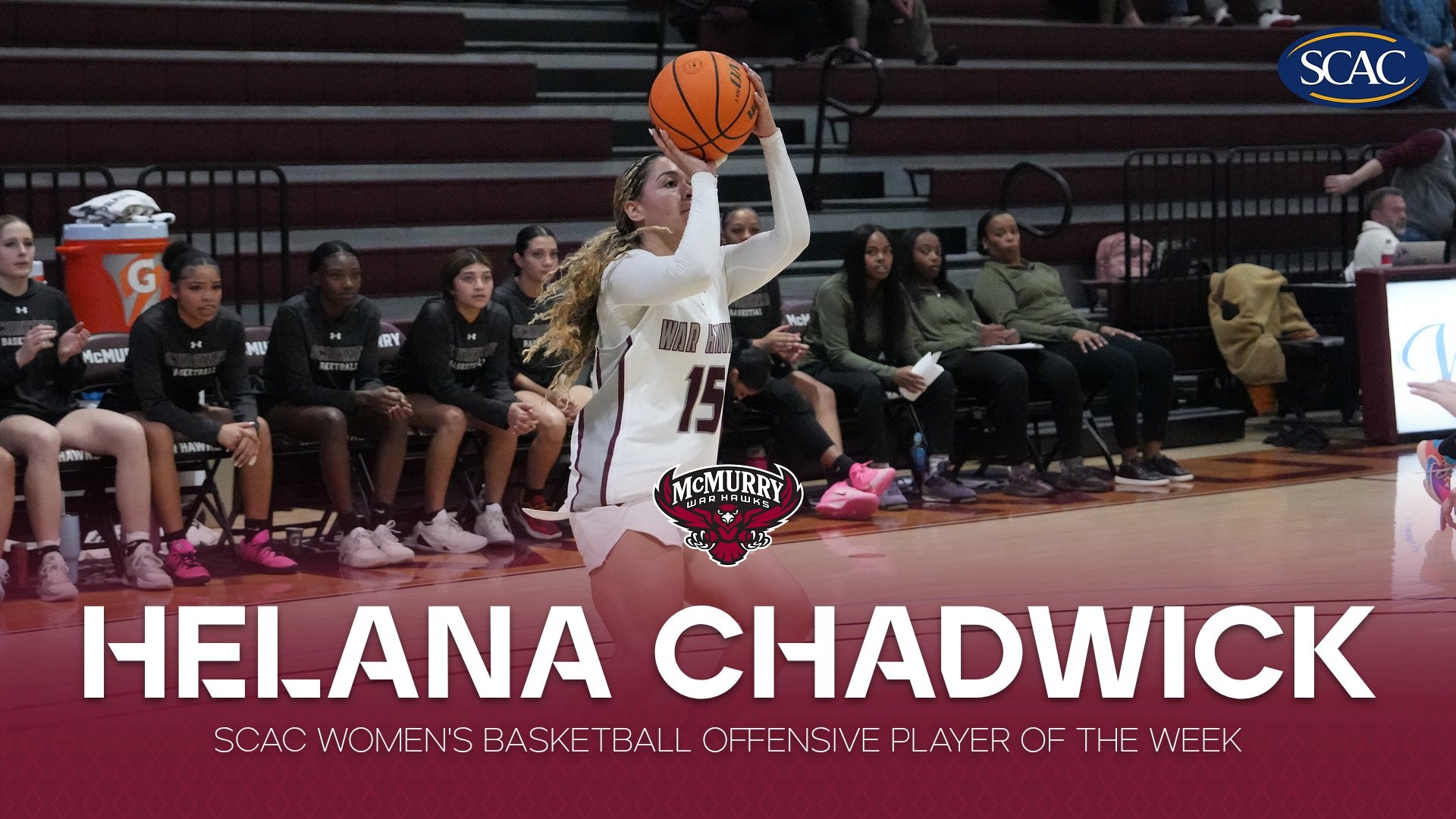 Chadwick SCAC Player of the week 12-8