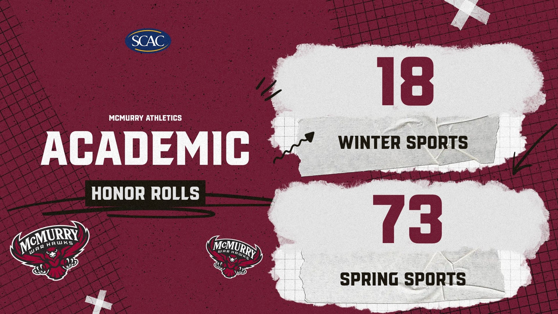 2025-26 Winter Spring Academic Honor Rolls Graphic