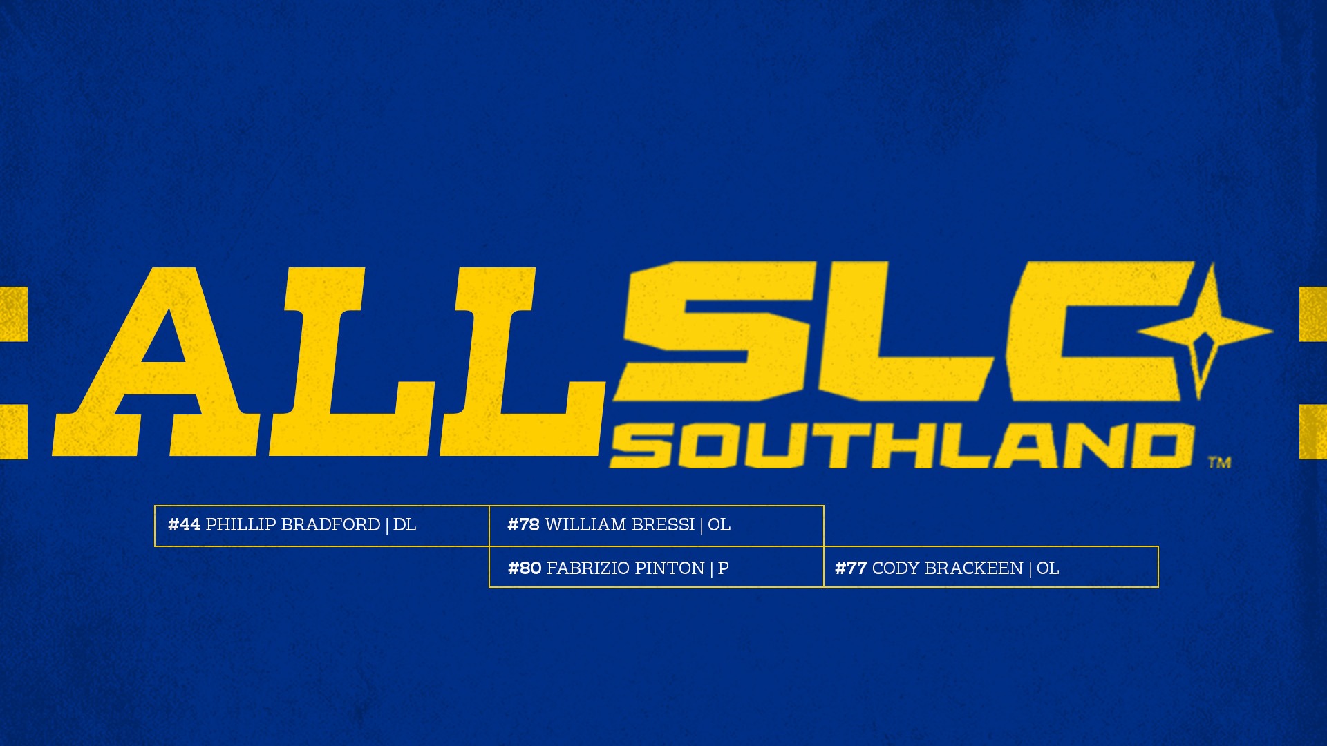 2025 All-SLC Football