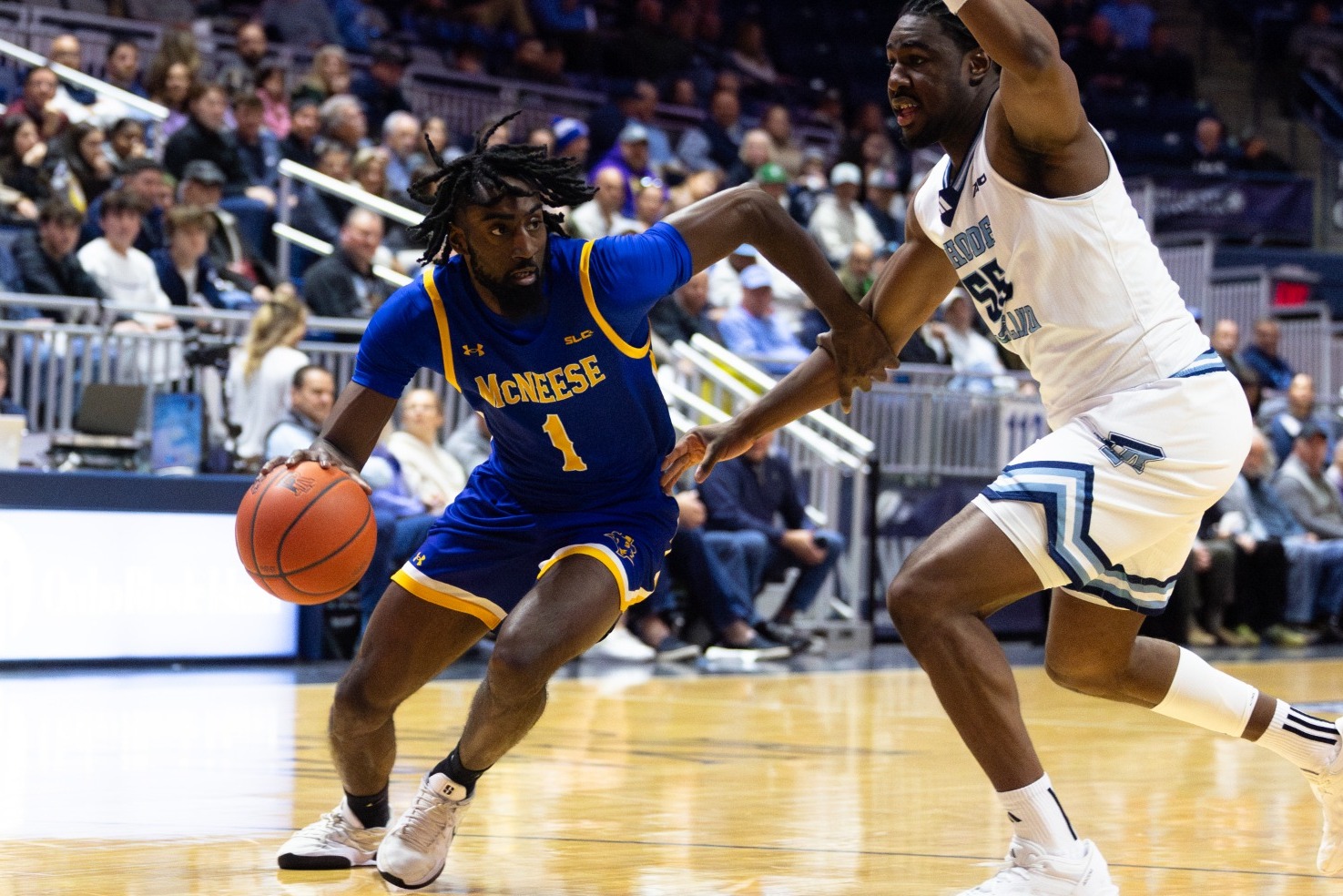 McNeese State men’s basketball plays against the University of Rhode Island in Kingston, RI. December 9, 2025.