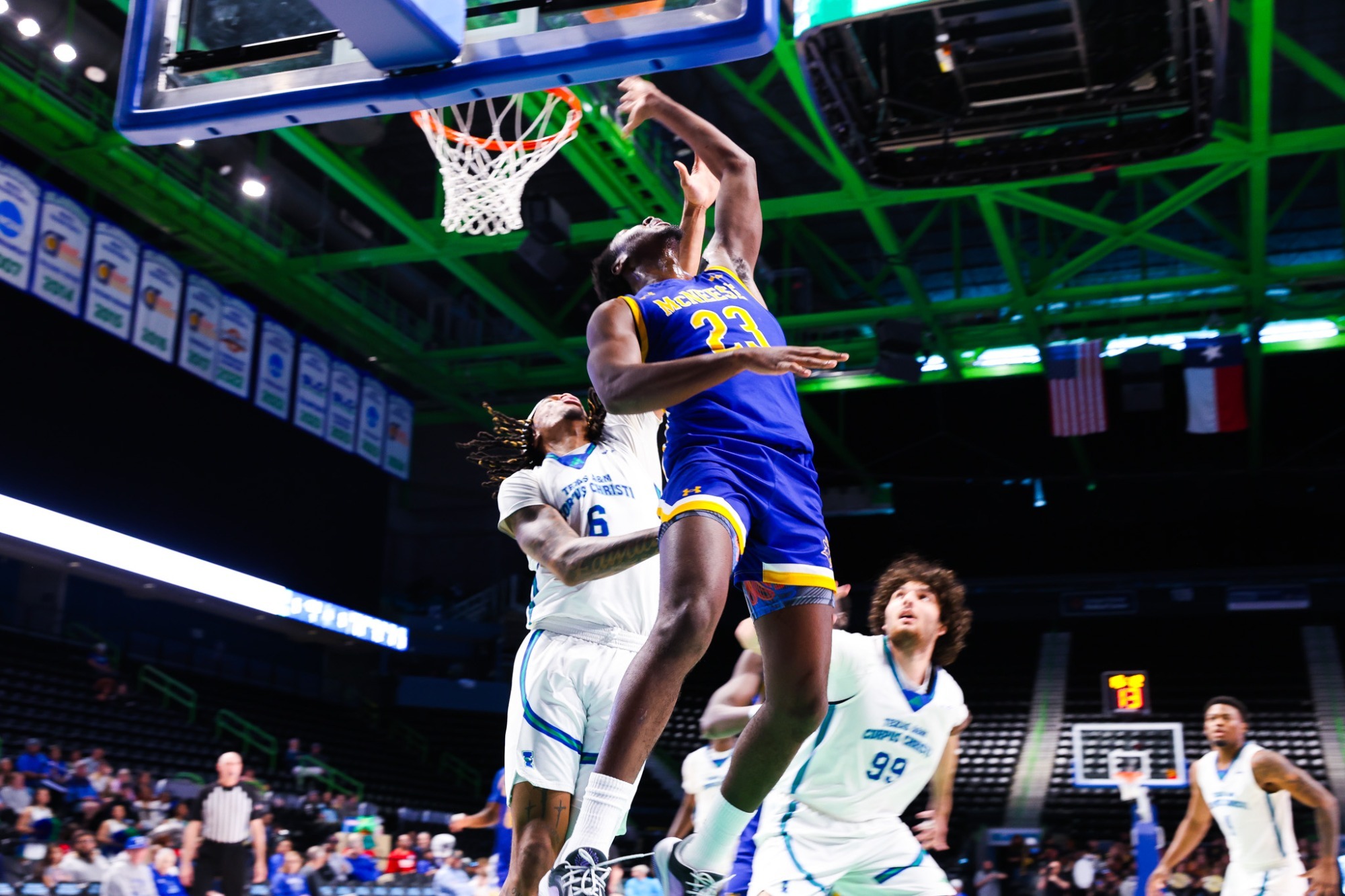 Carl Cherenfant layup at AMCC