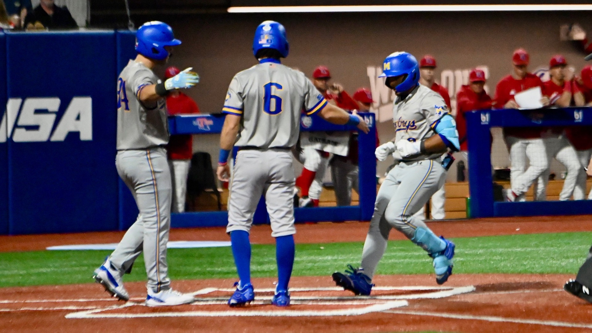 Danny Barbero HR Homeplate Celebration