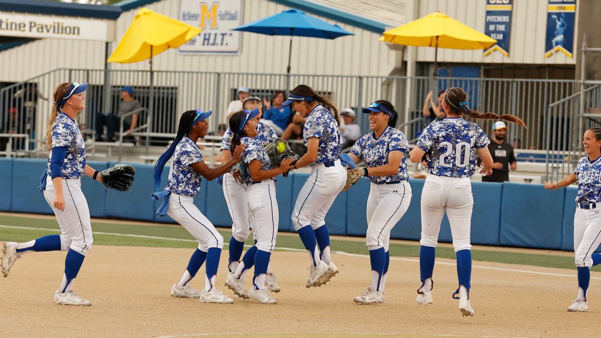 Jada Munoz Celebrates After SFA Win 