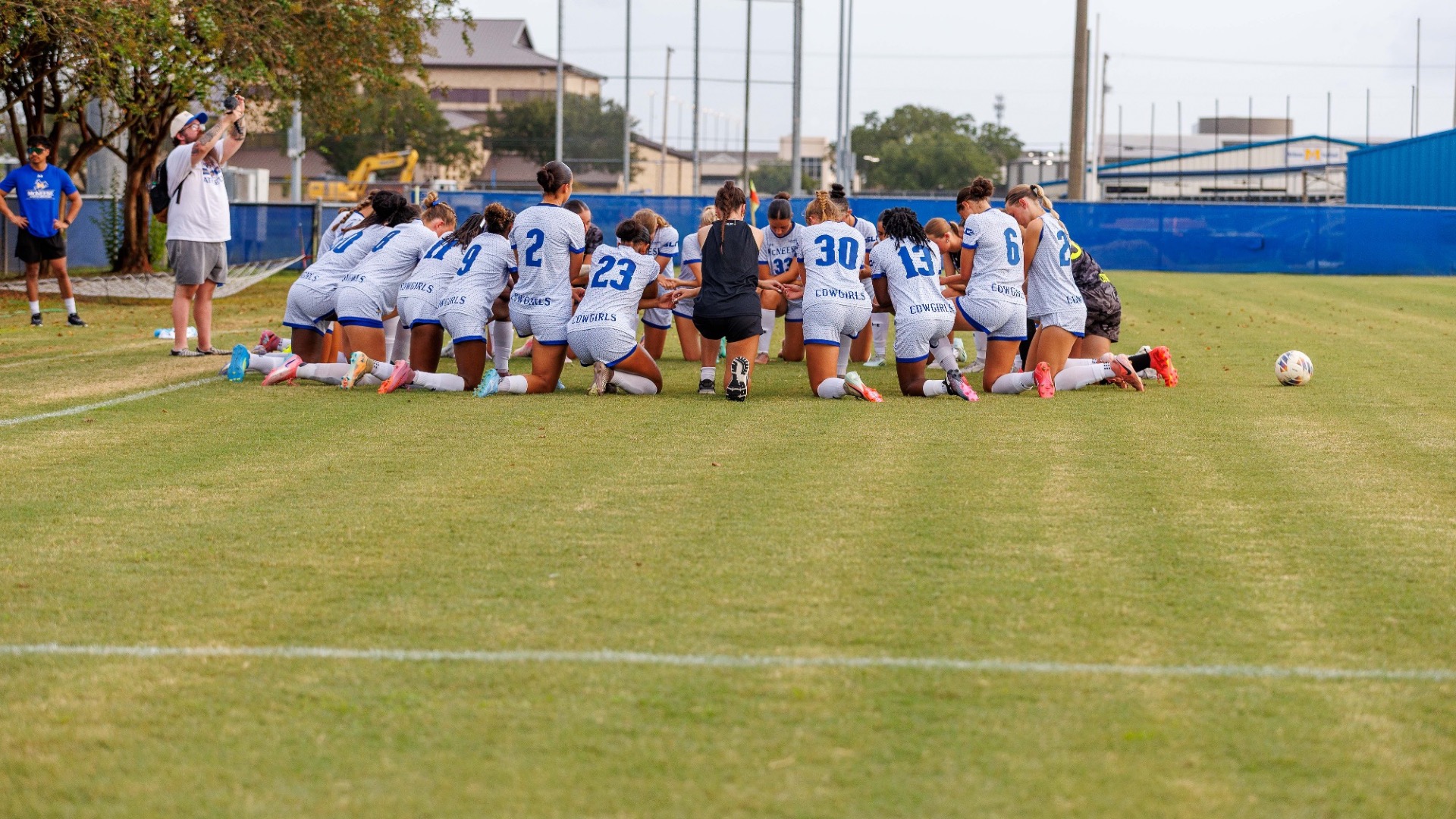 Soccer Team Huddle