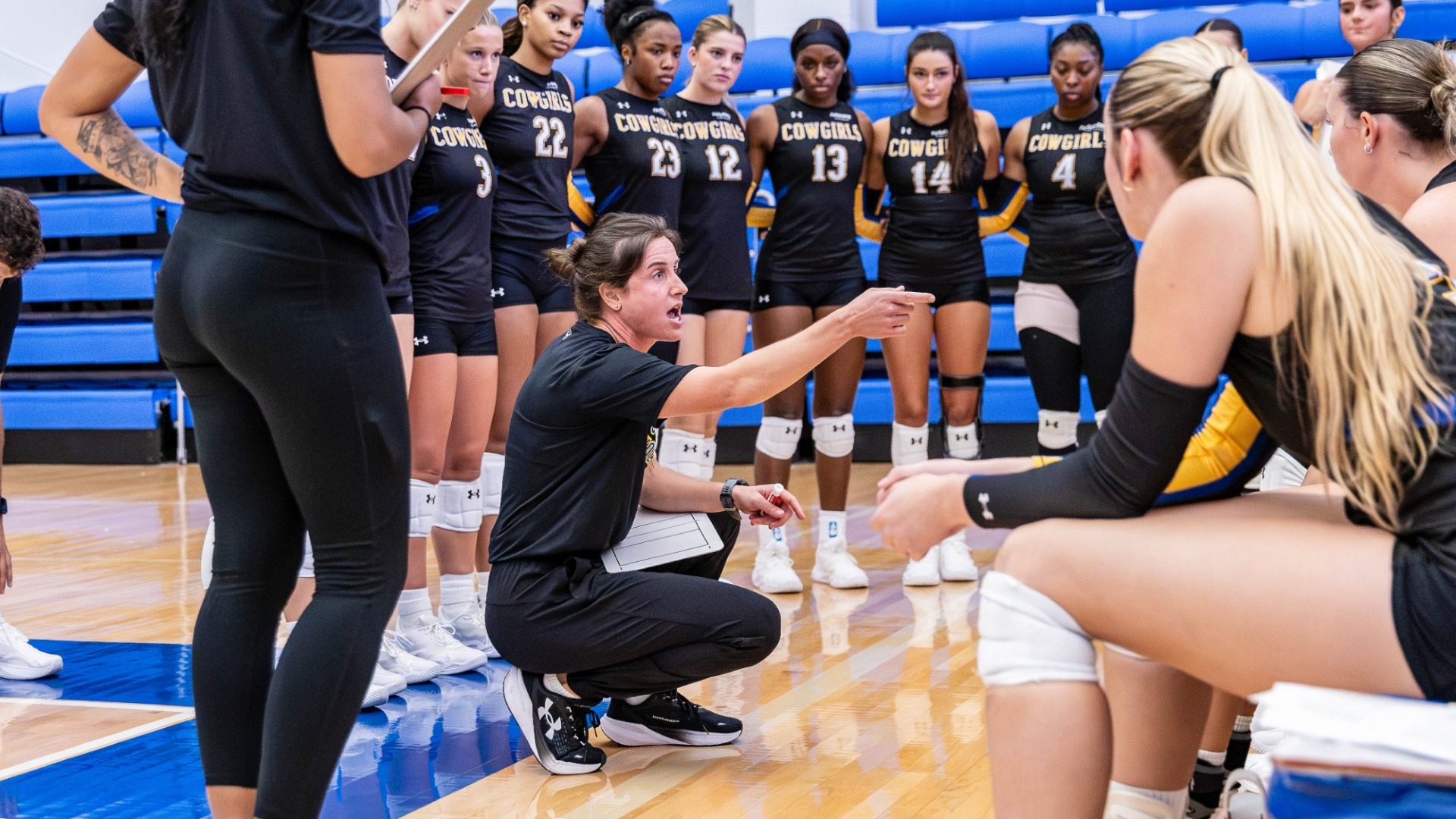 Head Coach Tayler Gray During Timeout