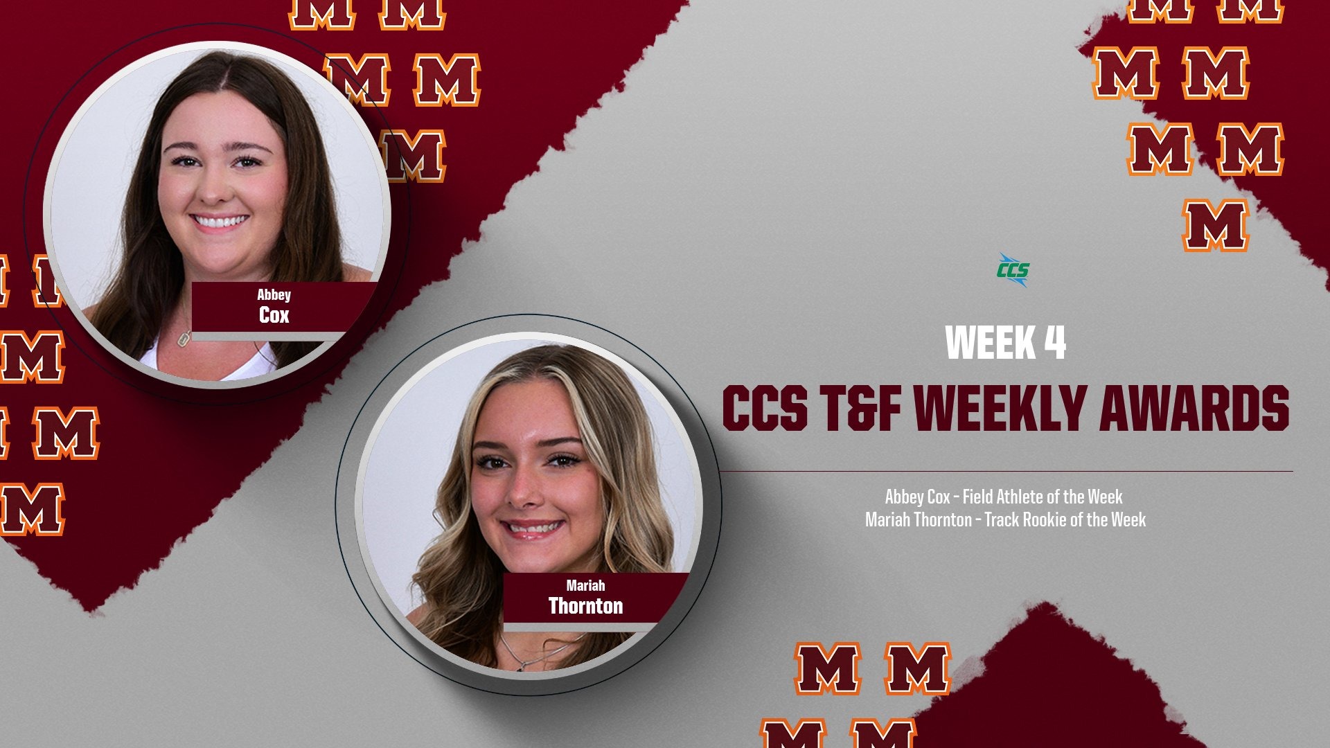 CCS T&F Athletes of the Week