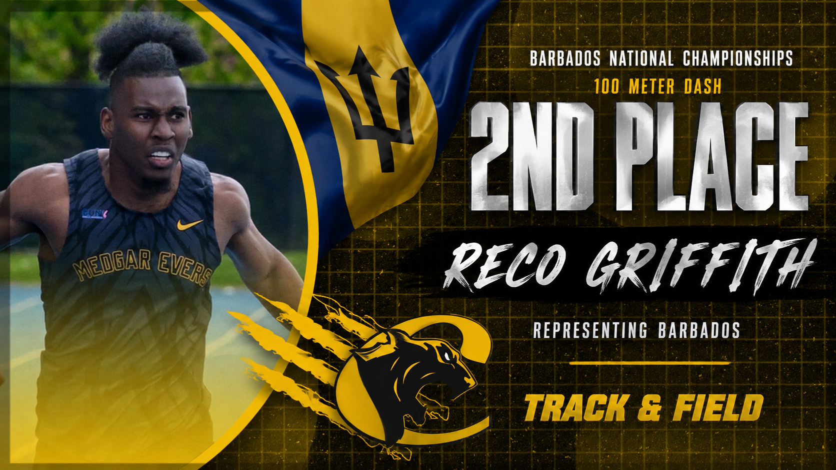 Reco Griffith represents Barbados