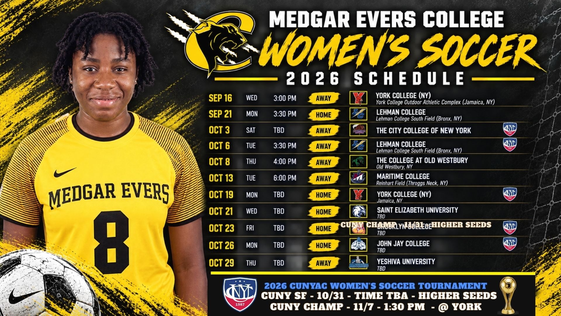 Women's Soccer Schedule