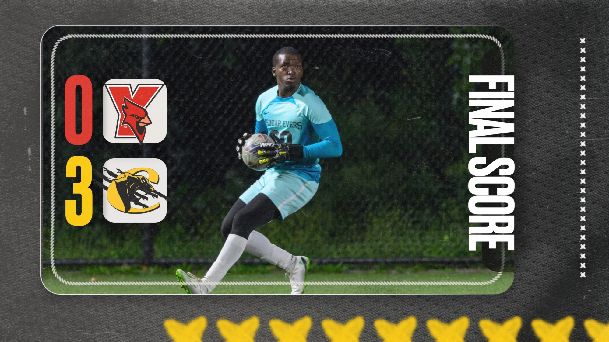 Clirian Nunez in MEC's 3-0 win over York