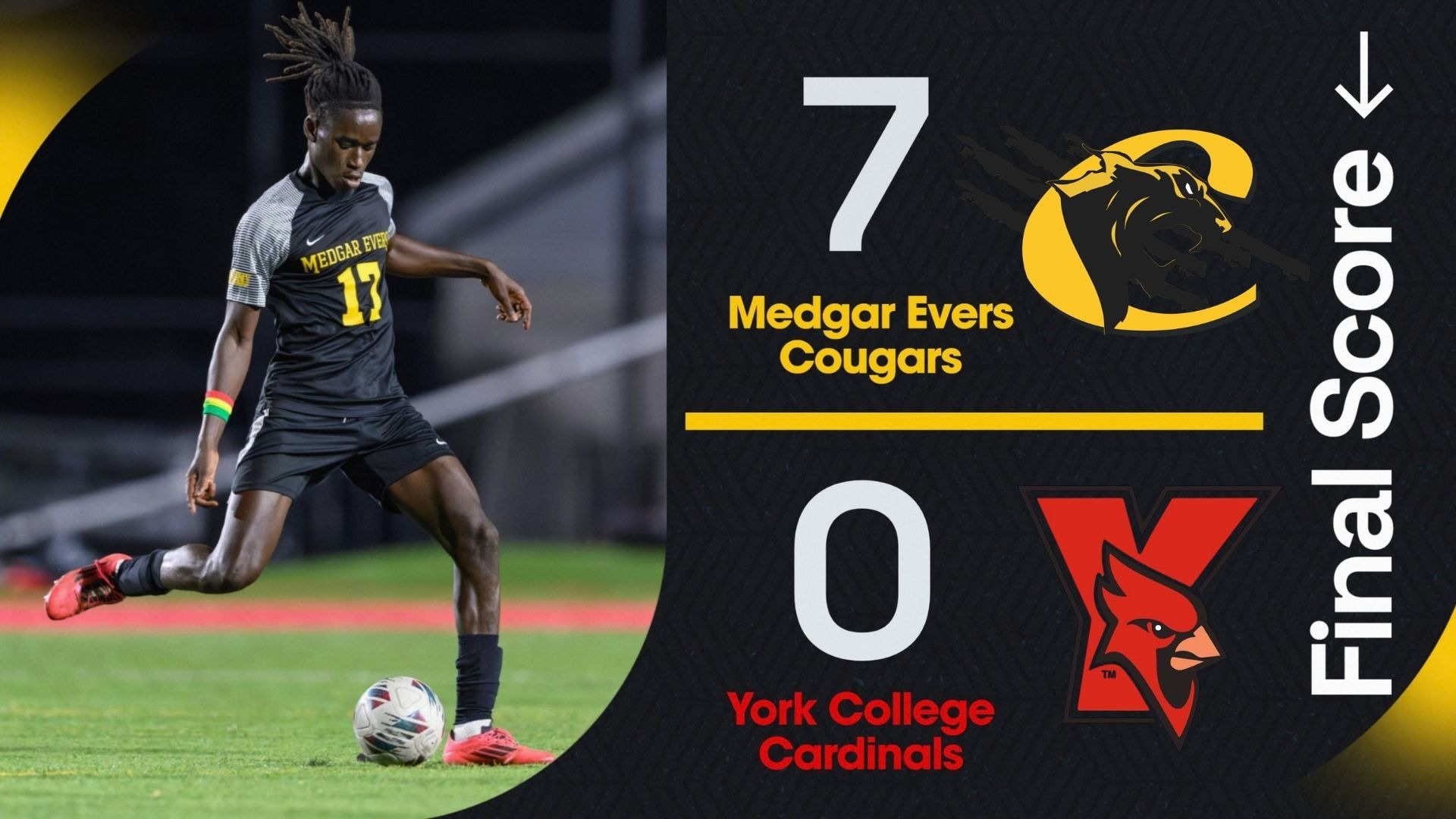 Cougars win 7-0 against York 