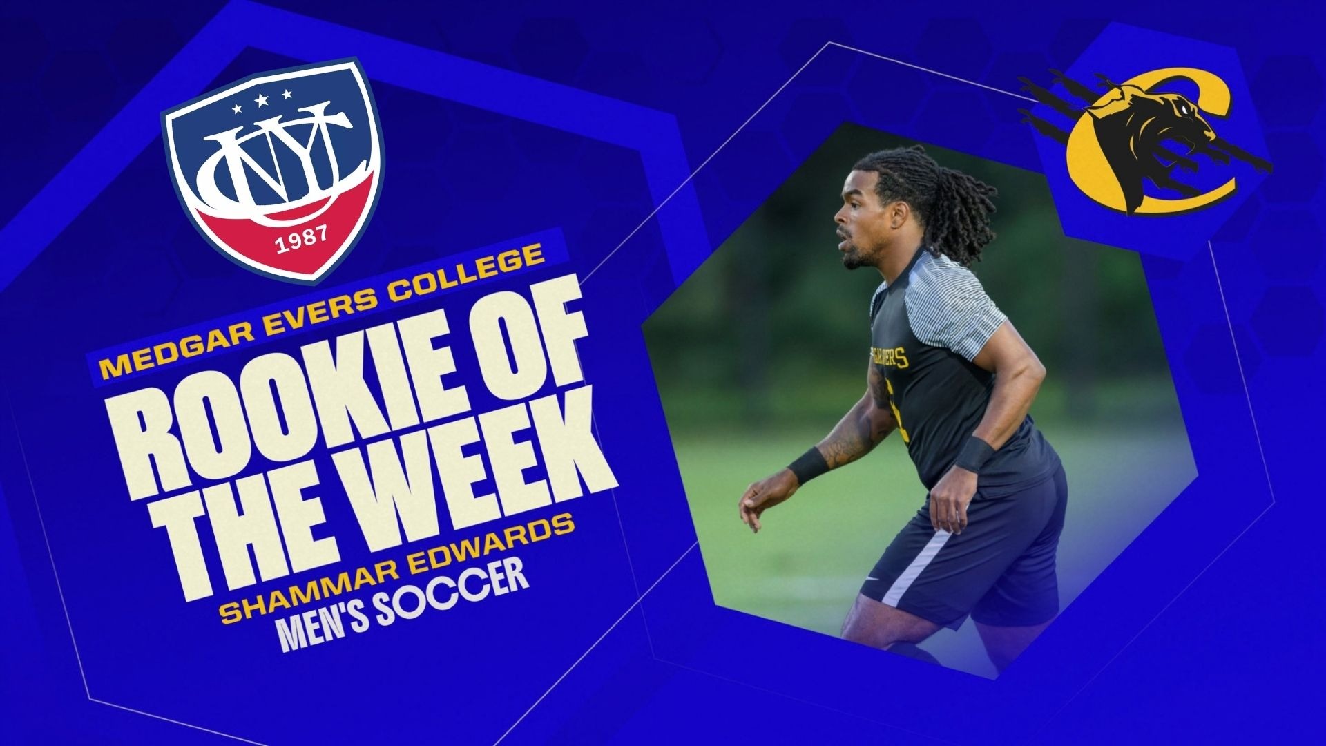 Shammar Edwards CUNYAC Rookie of the Week