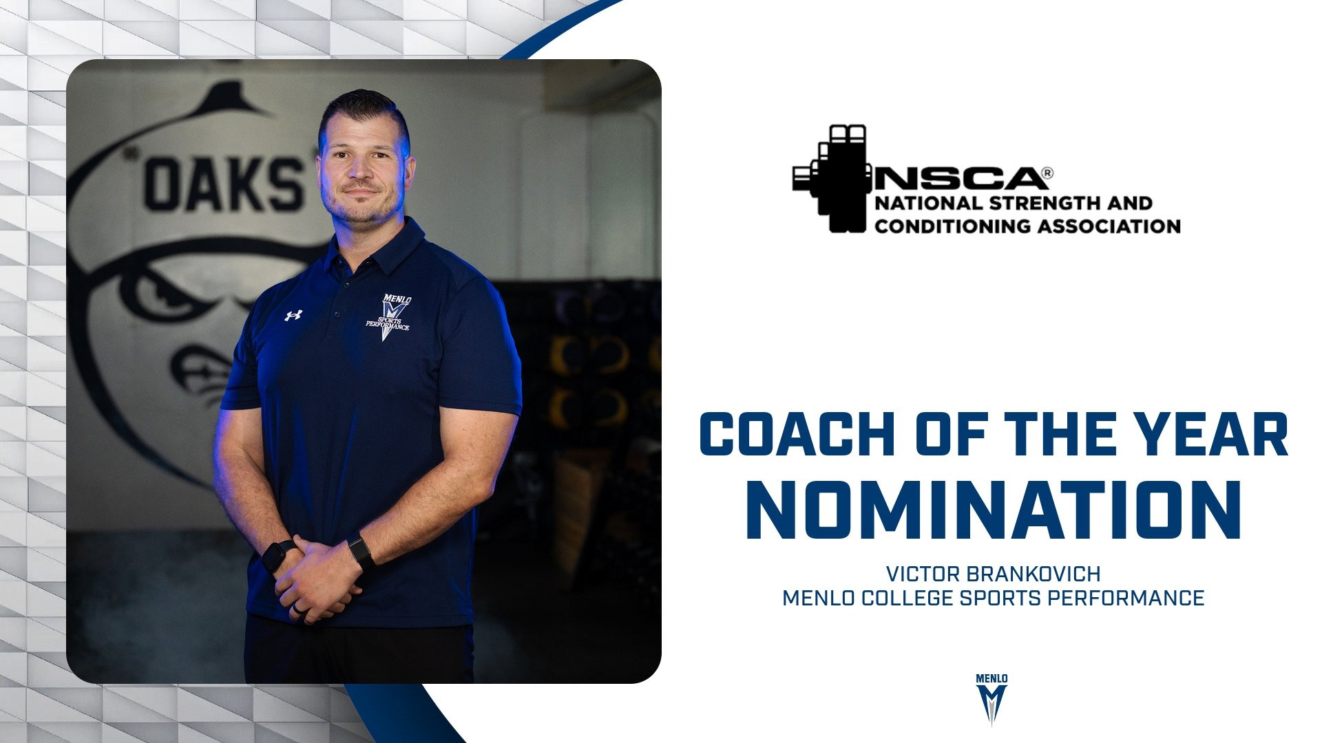Victor Brankovich - NSCA College Strength & Conditioning Coach Of The Year Nominee