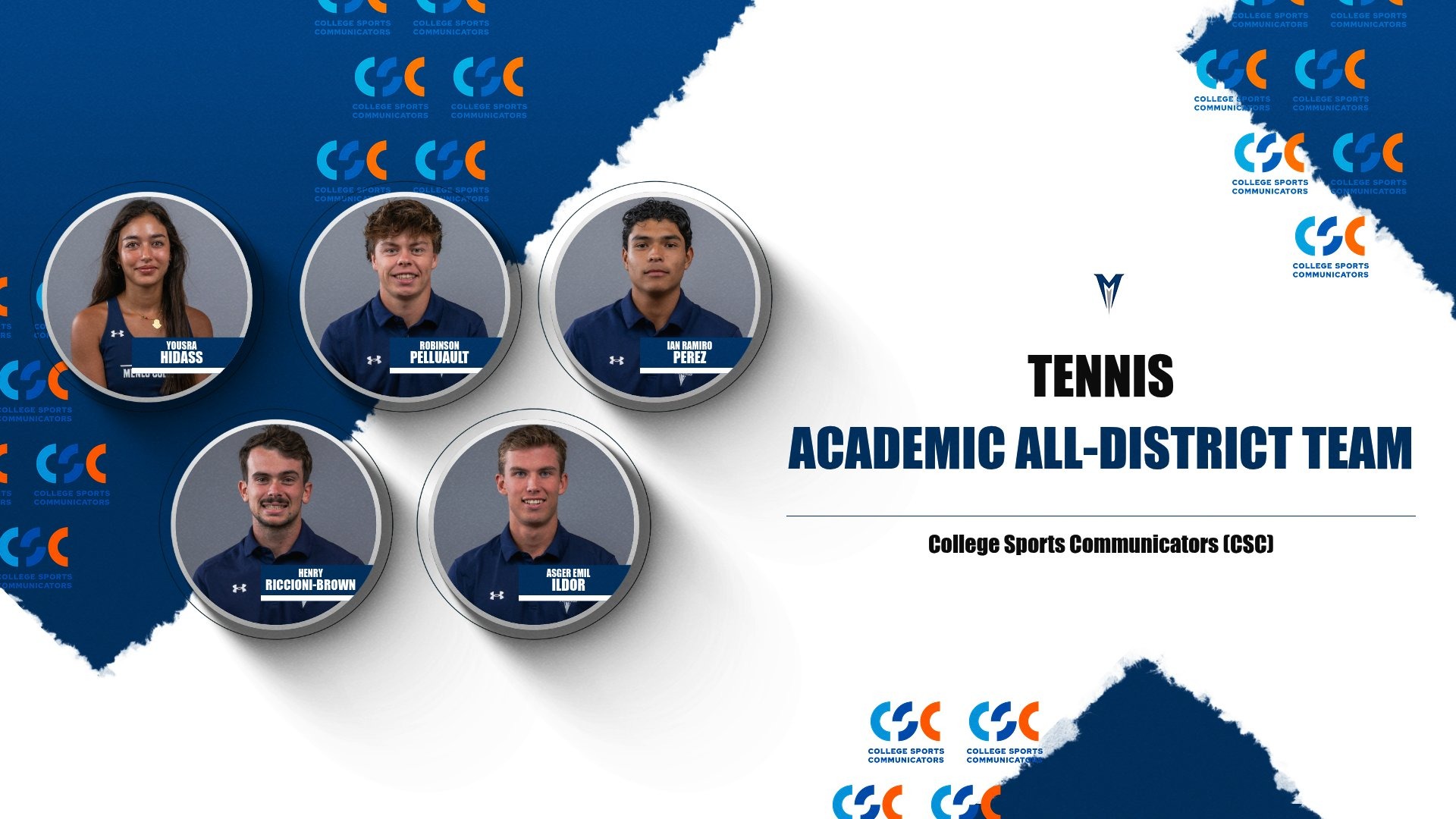 Academic All-District - Yousra Hidass, Robinson Pelluault, Ian Ramiro Perez, Henry Riccioni-Brown, Asger Emil Ildor