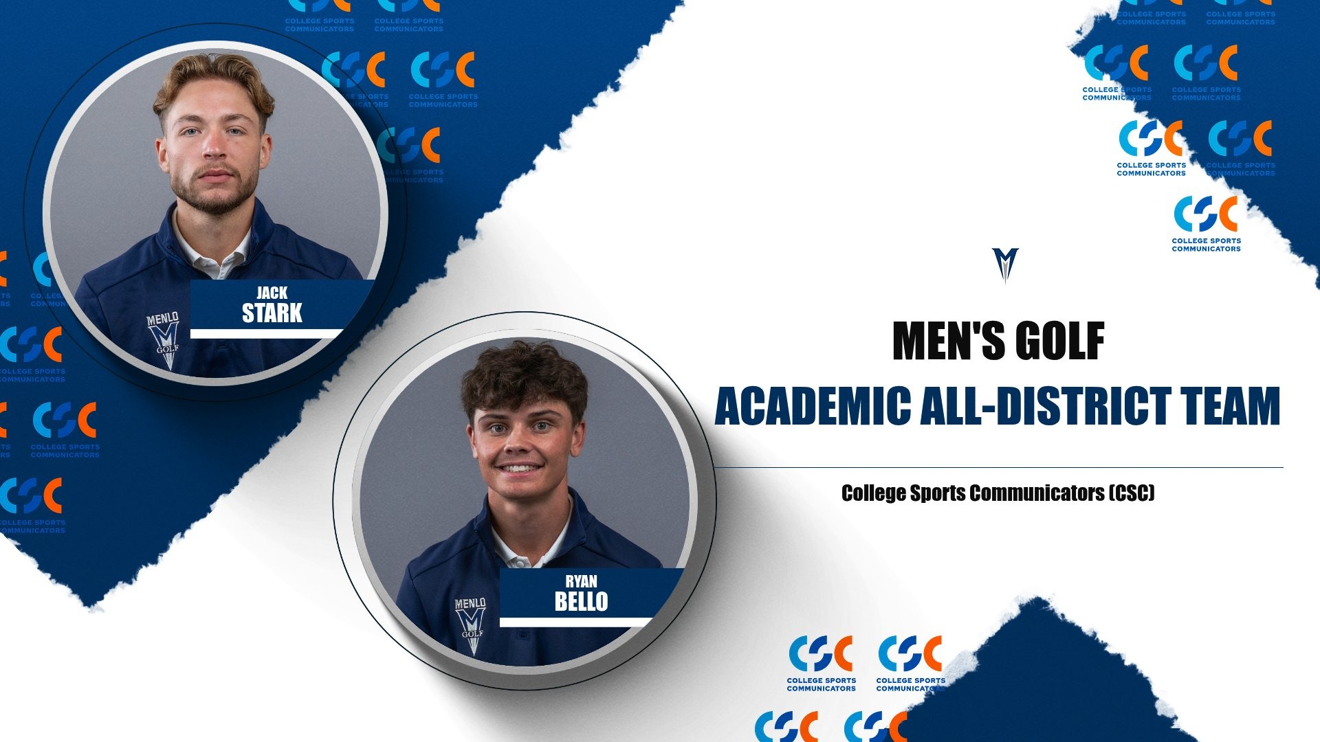 Jack Stark & Ryan Bello - CSC Academic All-District