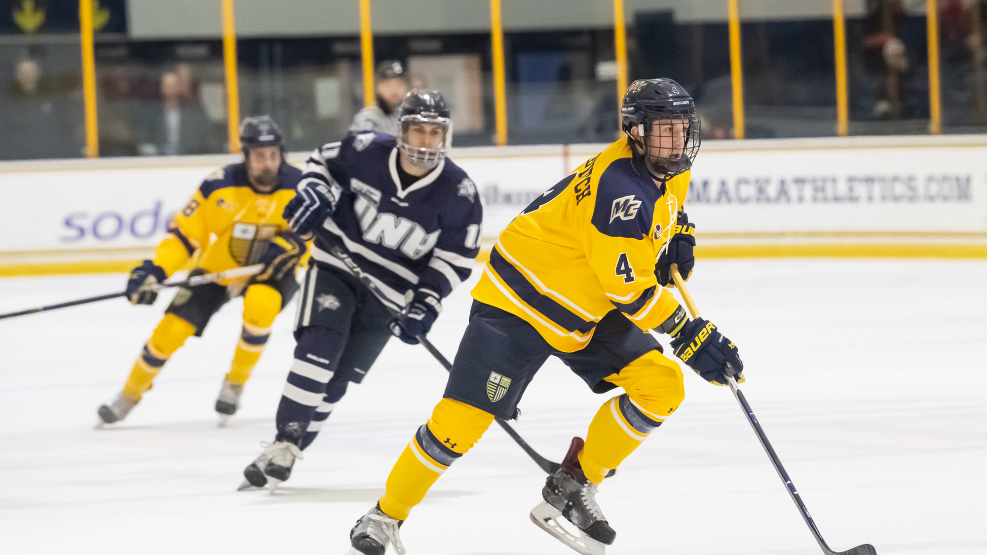 Men’s Ice Hockey Falls at BU in Season Finale Merrimack College Athletics