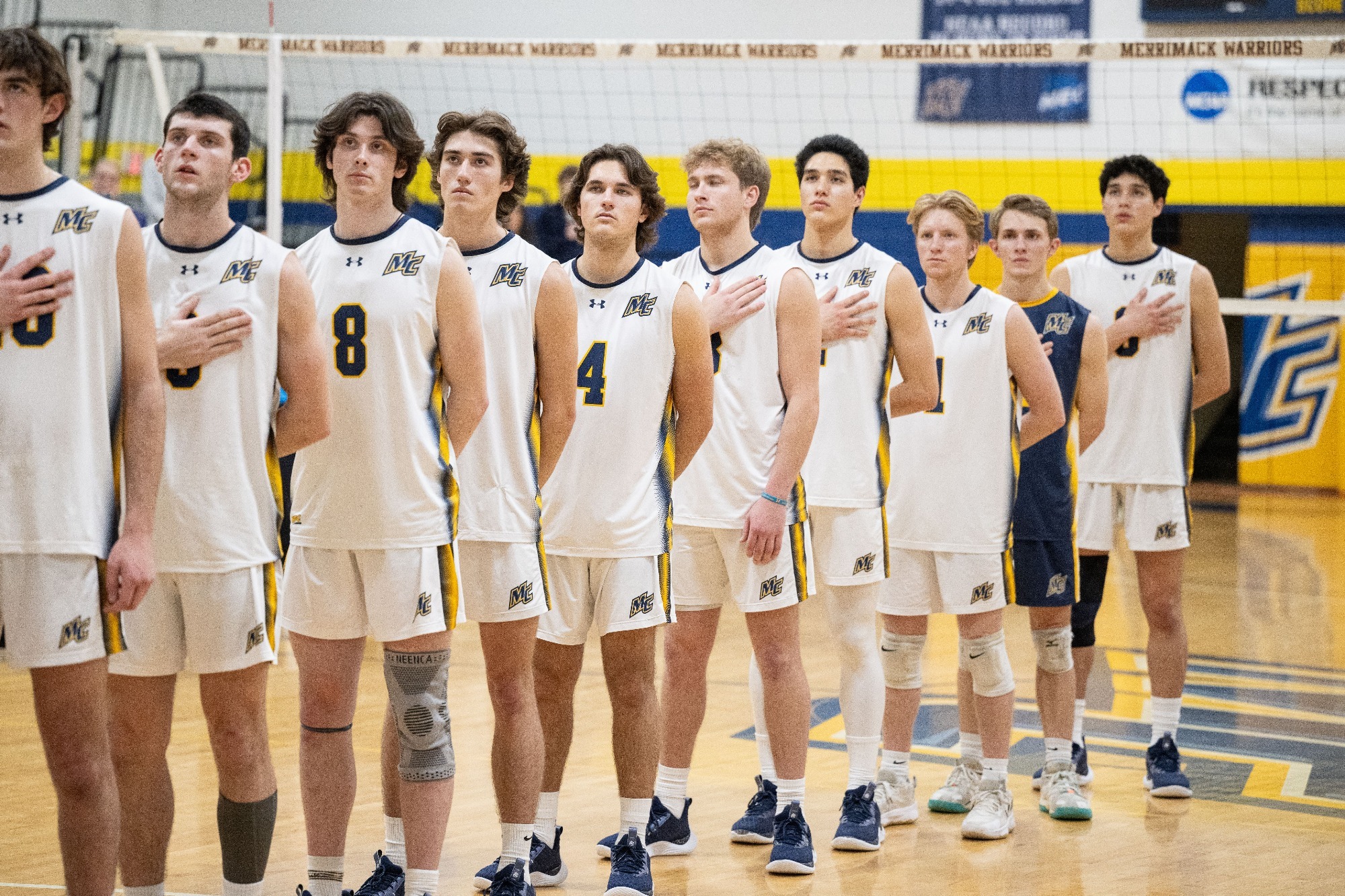Men's Volleyball Falter Against Harvard Merrimack College Athletics
