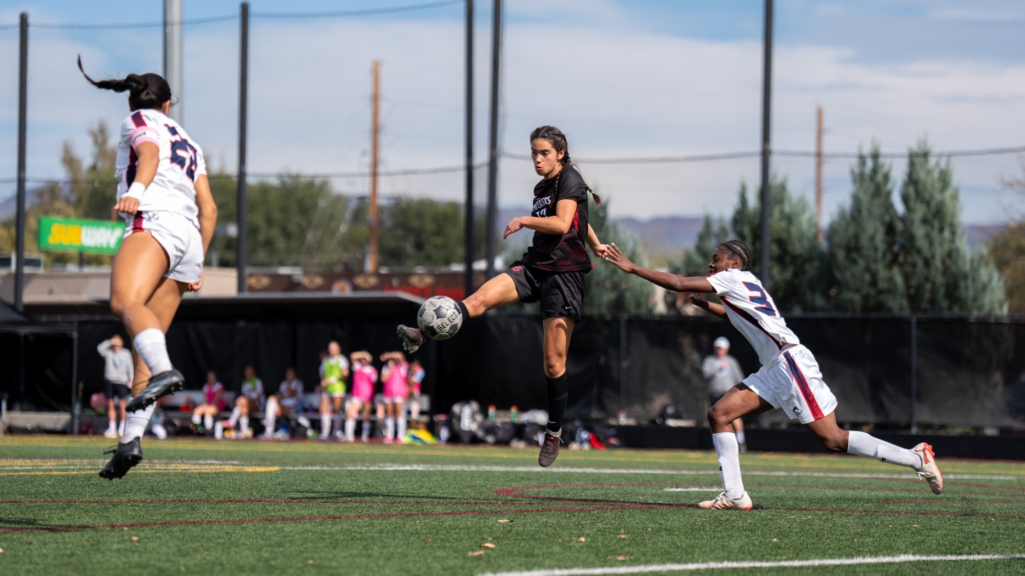 Olivia Bario-Arce Shot on Goal vs Pueblo