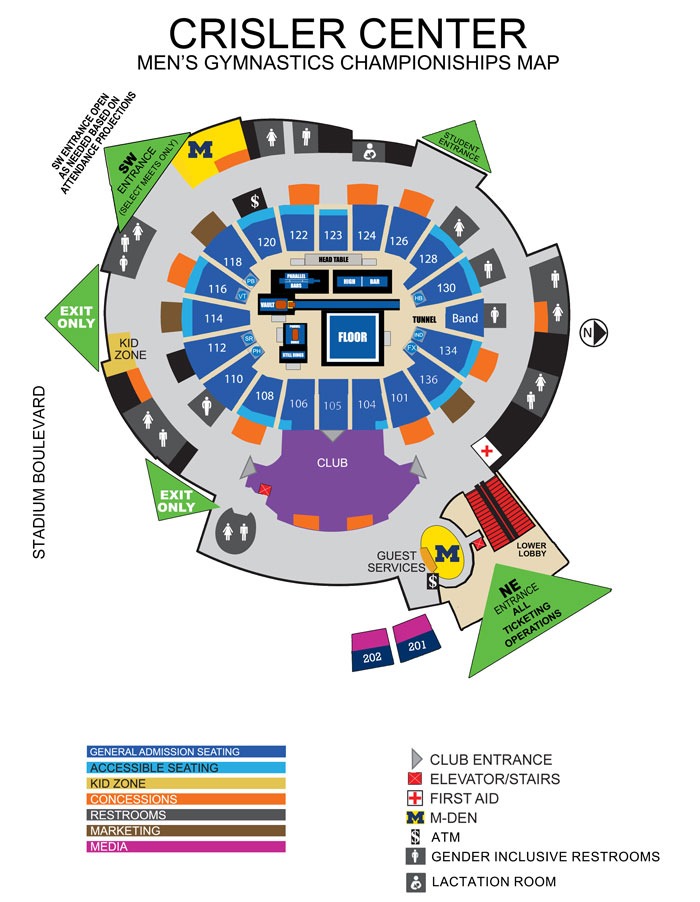 Crisler Center Map