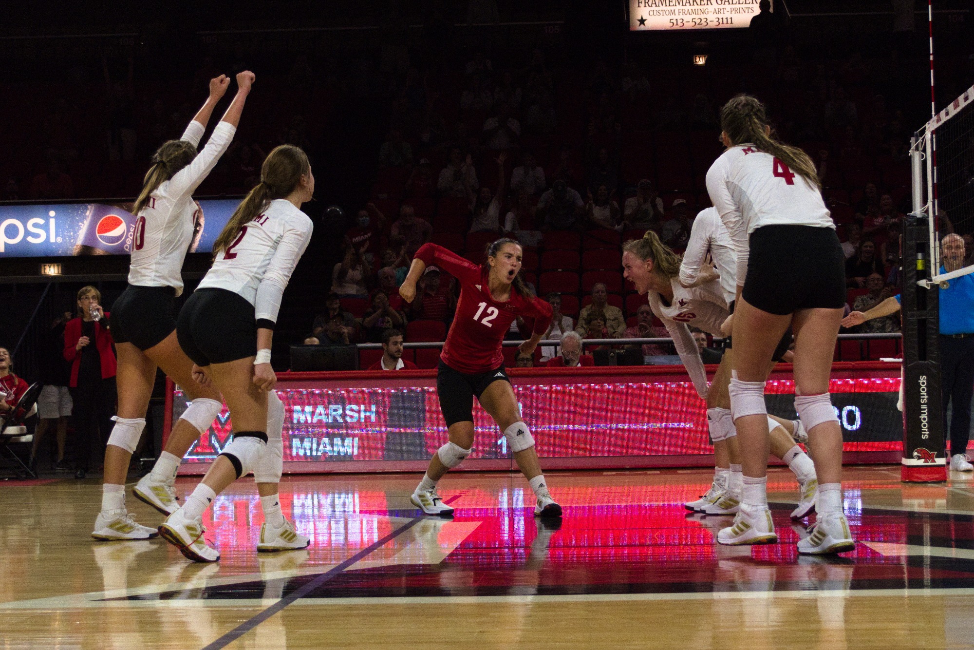 Miami Wins FiveSet Match Against Duquesne Miami University RedHawks