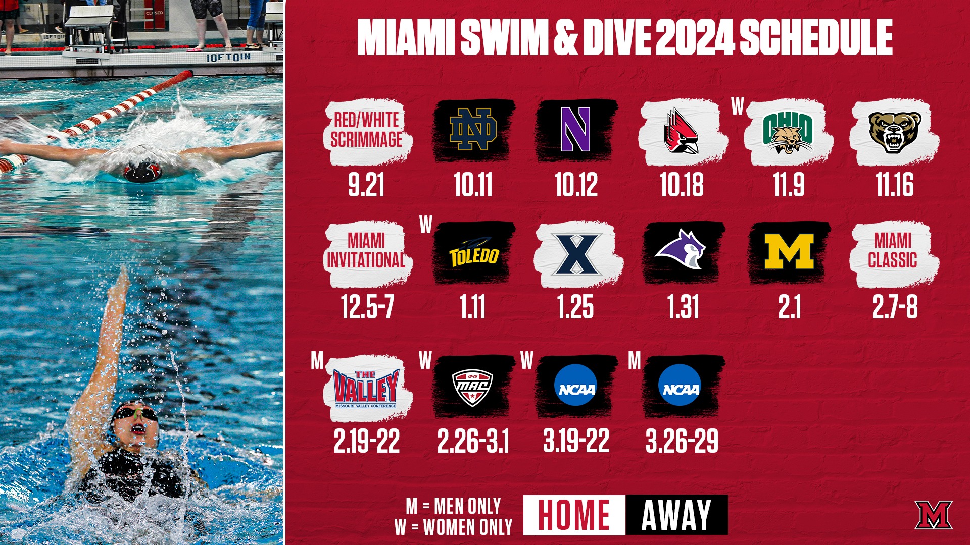 Swim and Dive Best Ball State in 20242025 Season Opener Miami