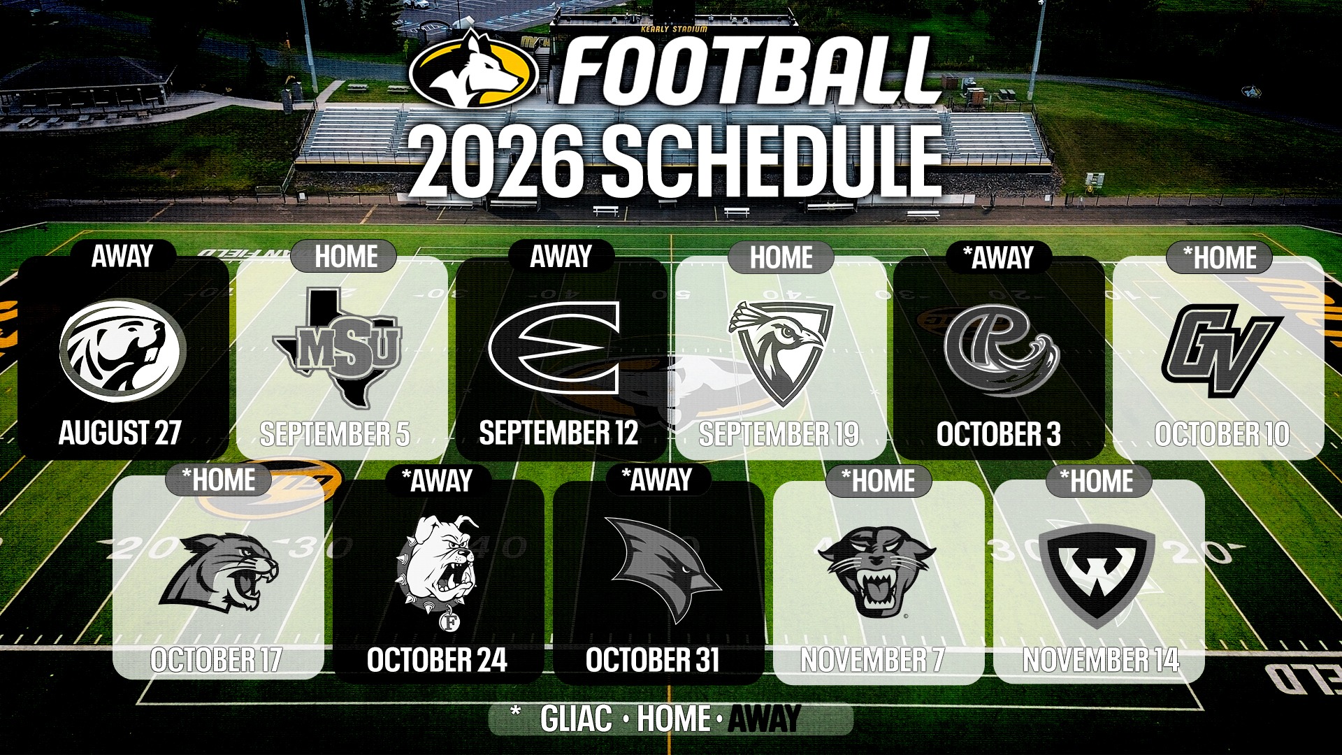 New FB Schedule 2026