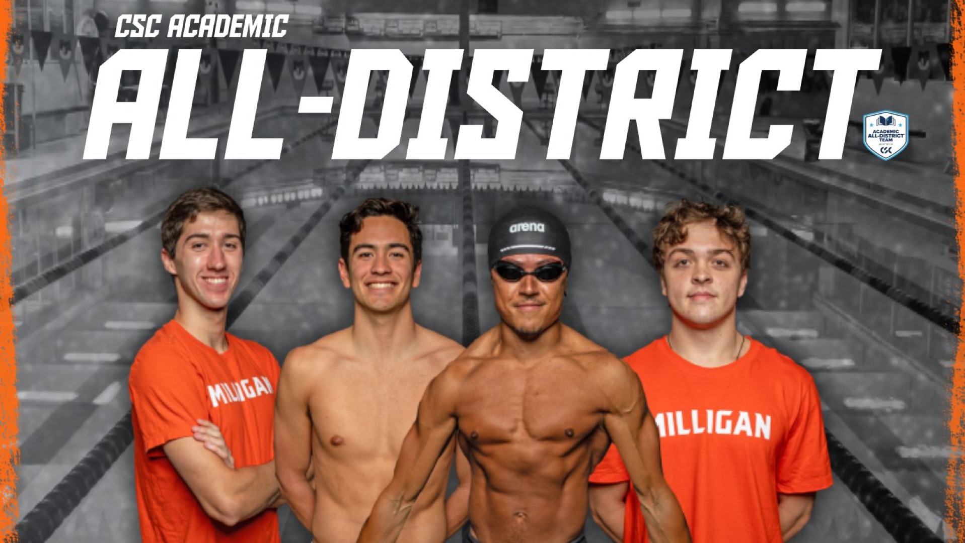 CSC Men's Academic All-District Graphic