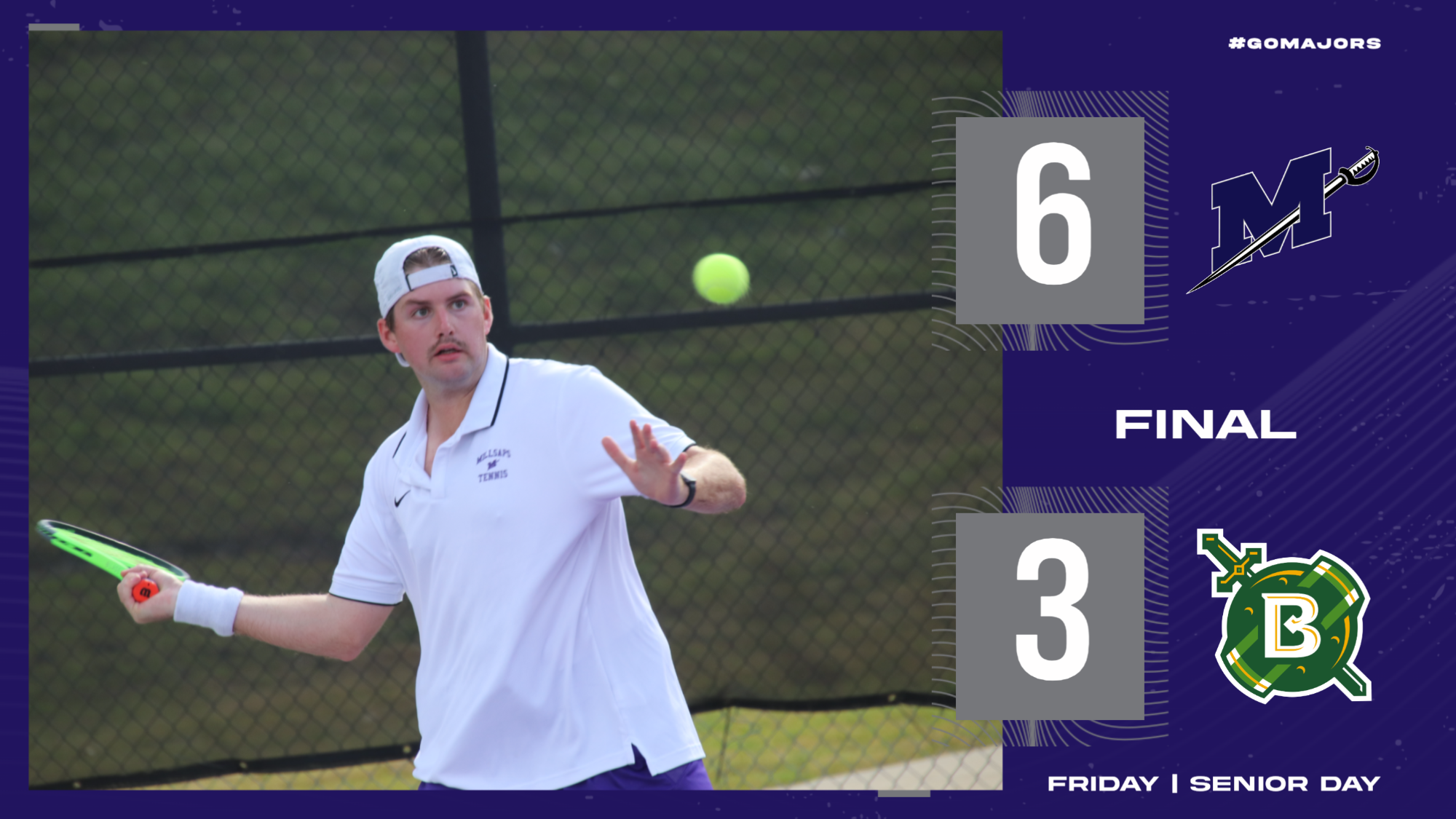 Men’s Tennis Takes Down Belhaven, 63 on Senior Day Millsaps College
