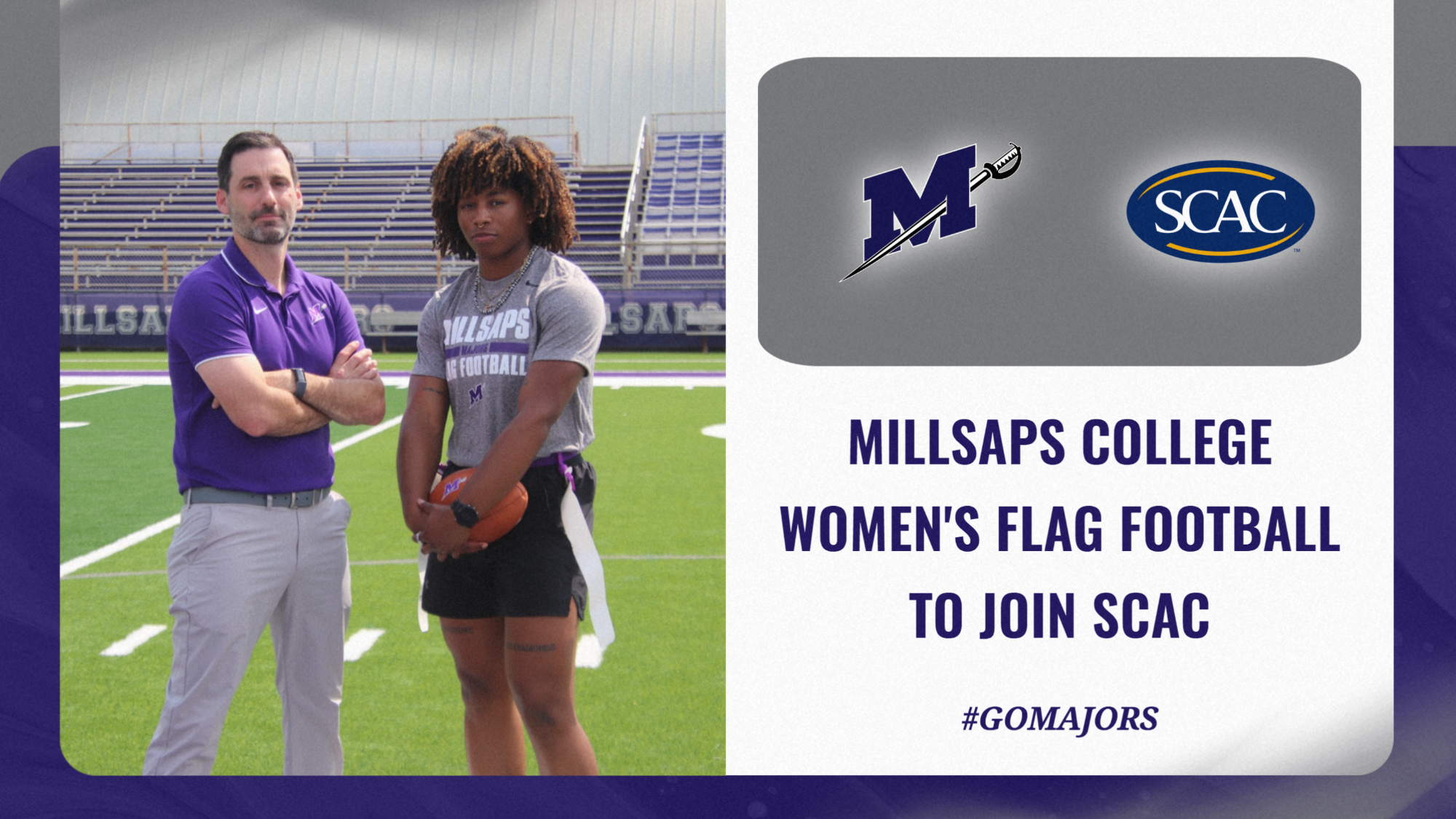 Millsaps Women's Flag Football to Join SCAC Graphic