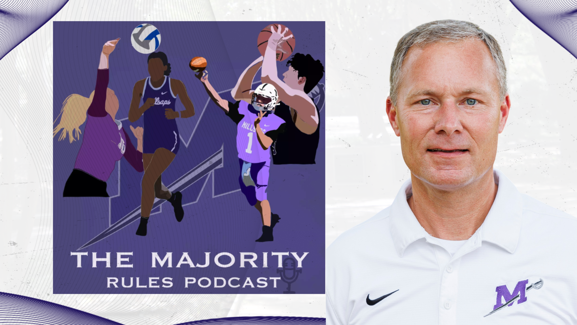 2025-26 Millsaps Cross Country Majority Rules Podcast Graphic