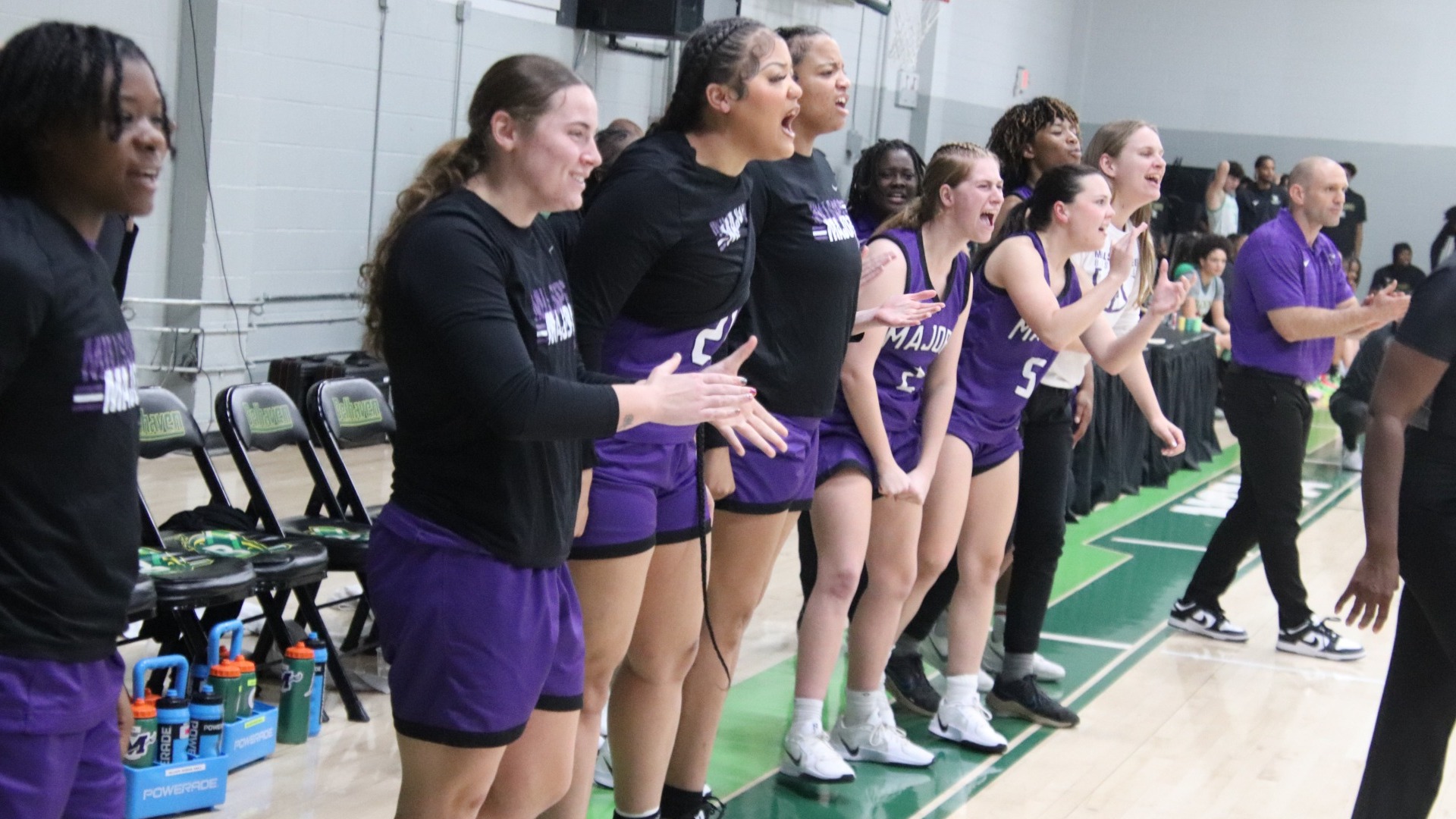 Millsaps Women's Basketball Bench at Belhaven 12-2-25