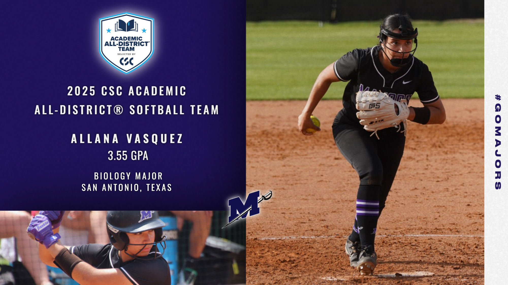 Allana Vasquez 2025 CSC All-District Team Graphic