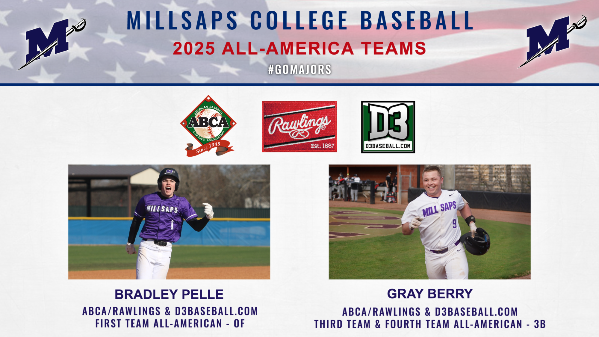 ABCA/RAWLINGS & D3BASEBALL.COM ALL-AMERICAN GRAPHIC