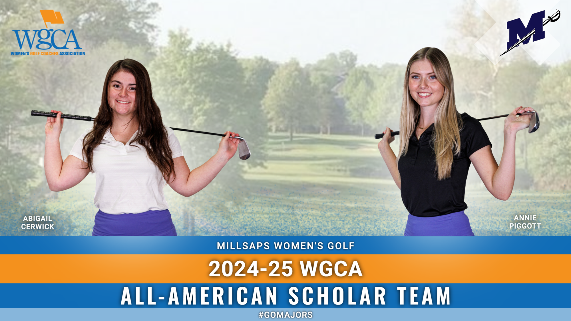 2024-25 WGCA All-American Scholar Team Graphic