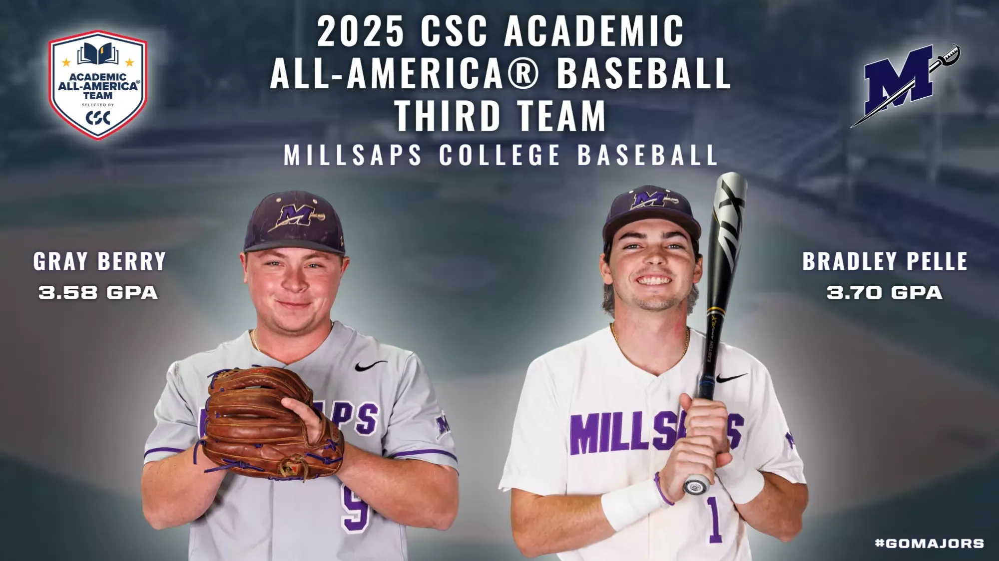 2025 CSC Academic All-America® Baseball Third Team