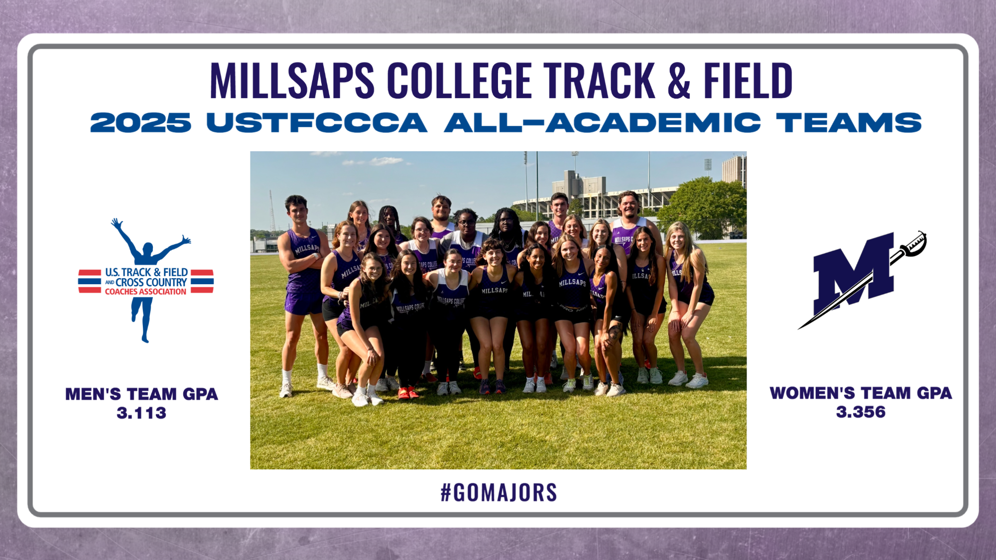 2025 USTFCCCA Track & Field All-Academic Teams Graphic