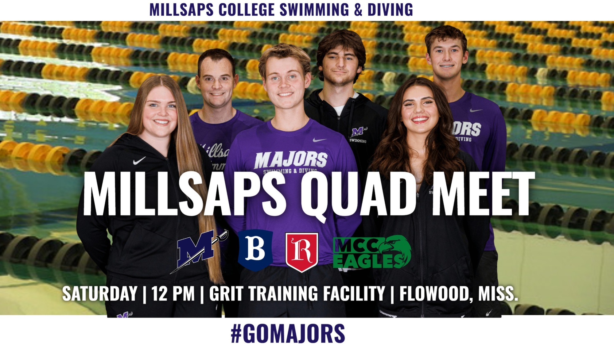 Swimming and Diving Quad Meet Graphic 10-13-26