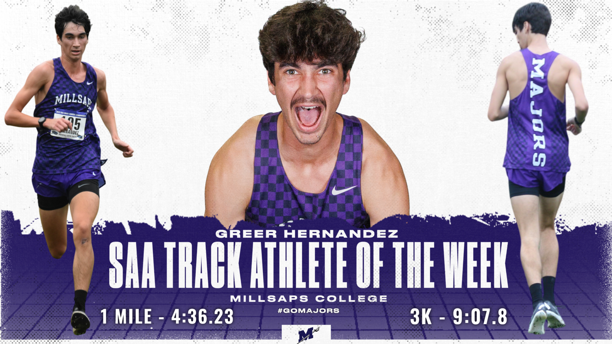 Greer Hernandez SAA Track Athlete of the Week 2-10-25