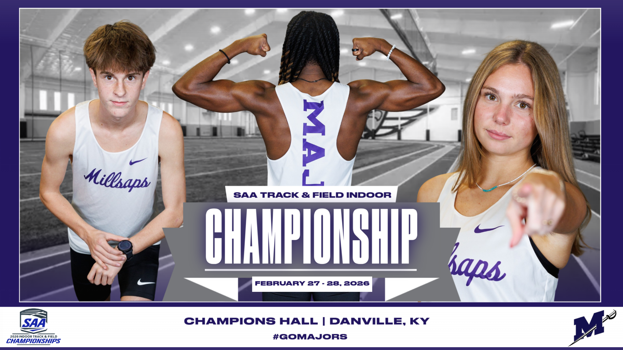 2026 SAA Indoor TF Championship Graphic