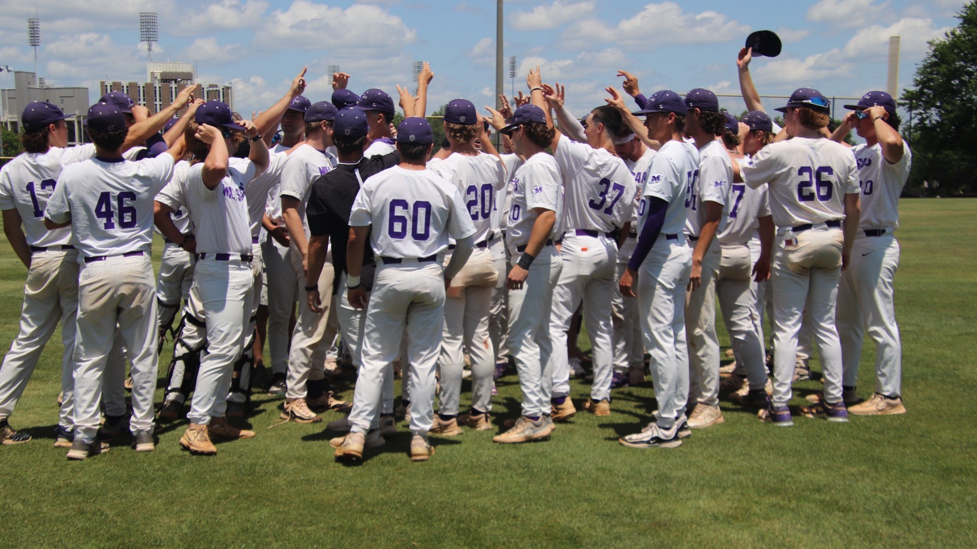 Baseball Huddle Photo vs. Berry 5-8-25