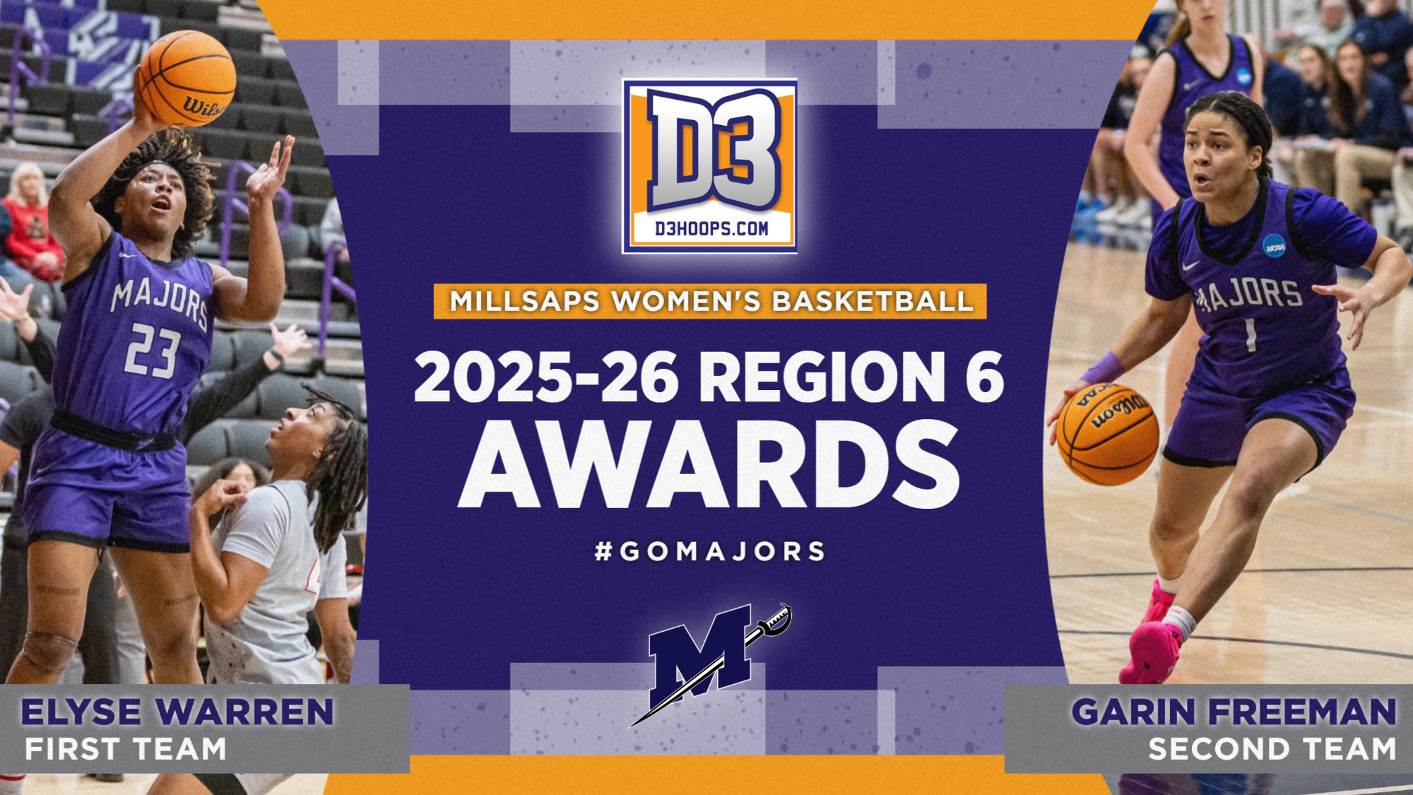 2026 D3hoops.com Region 6 Award Graphic 3-16-26